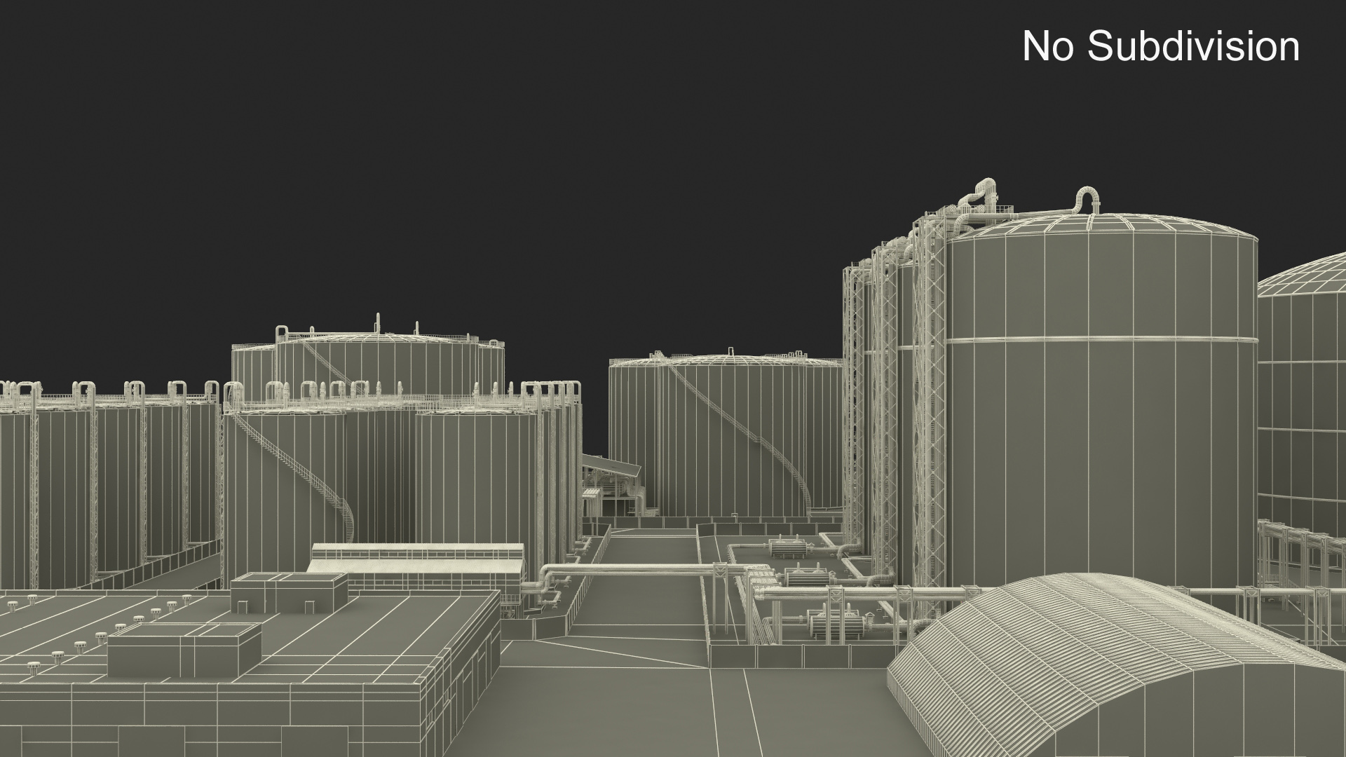 3D model Liquefied Natural Gas Terminal