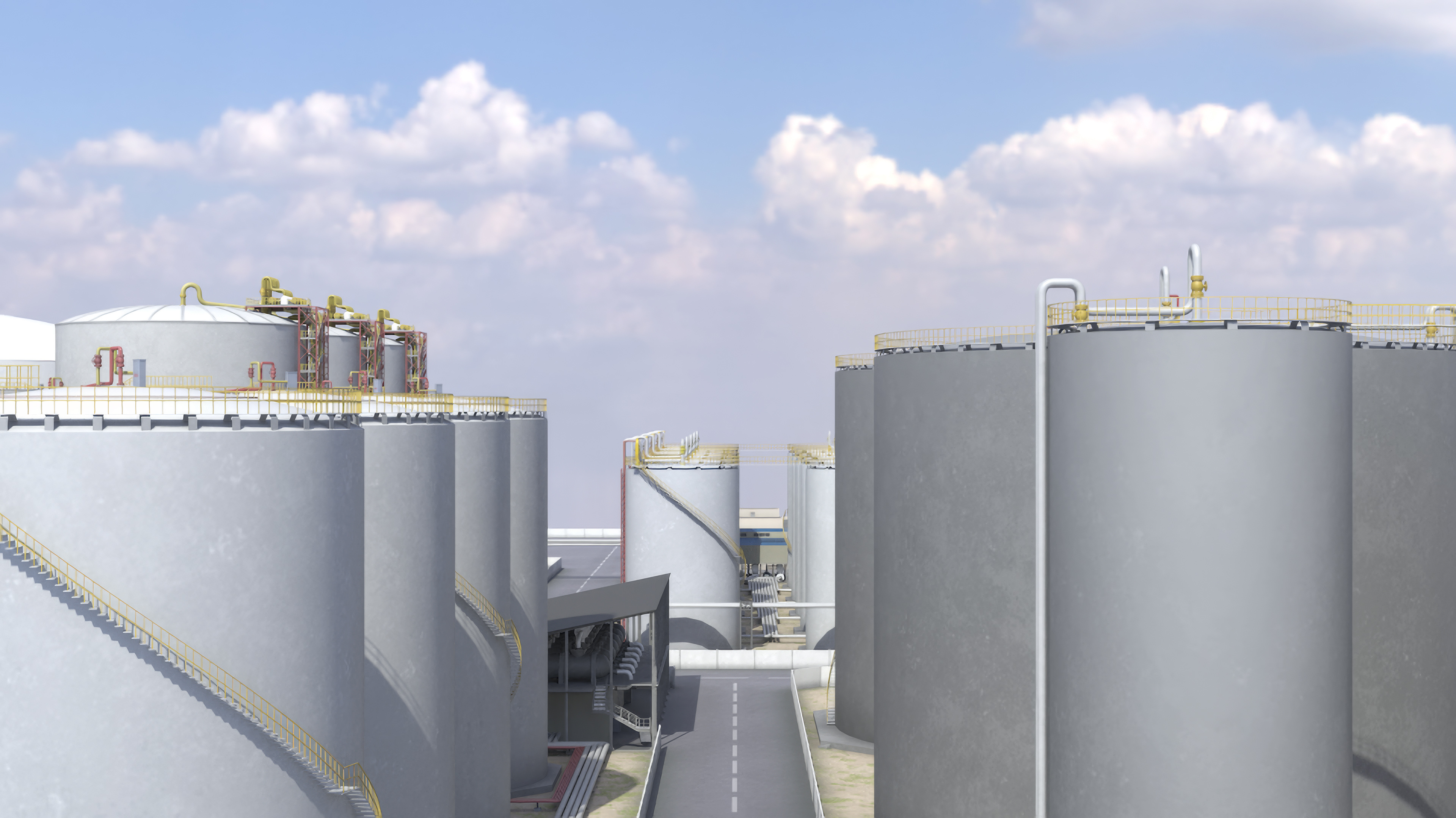 3D model Liquefied Natural Gas Terminal