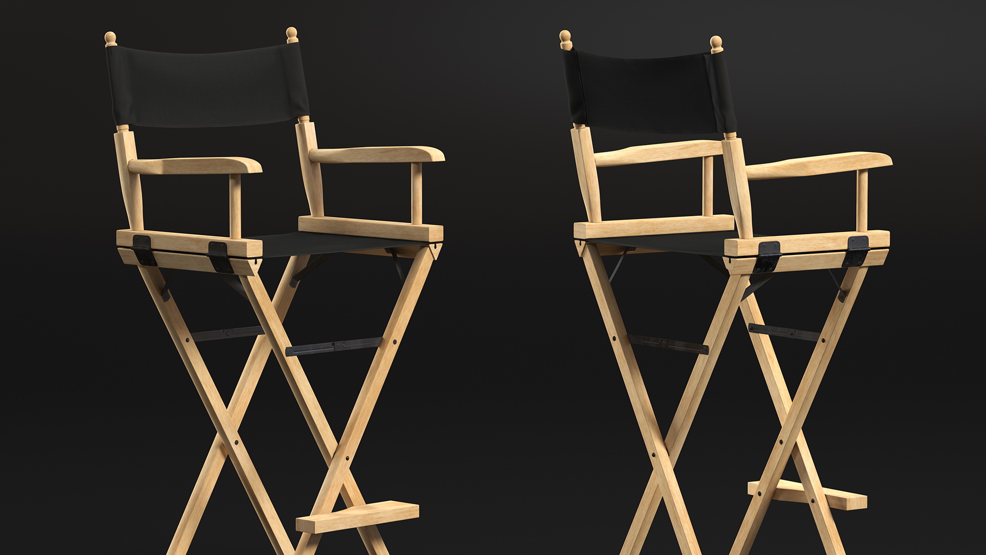 3D Tall Folding Chair model