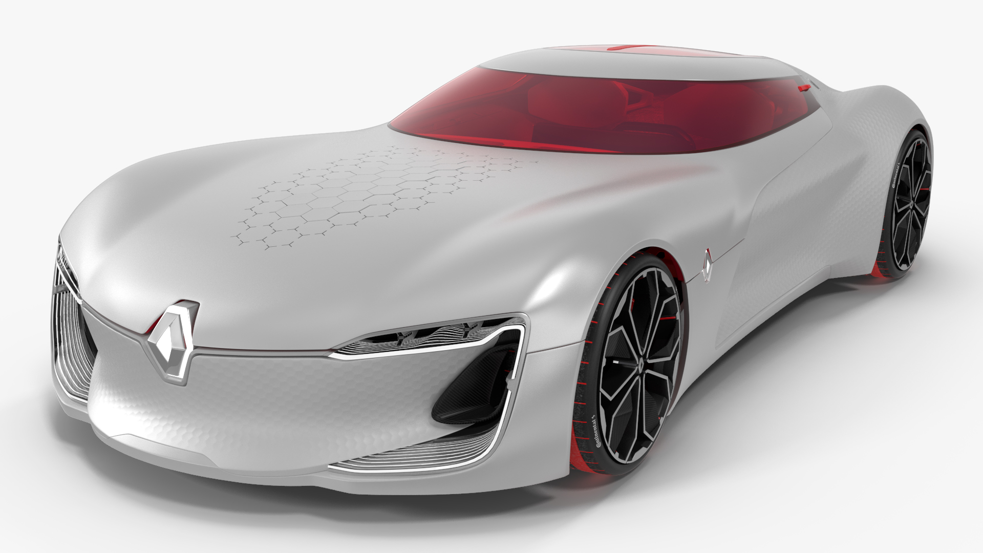 3D 2016 Renault Trezor Concept Rigged for Maya model