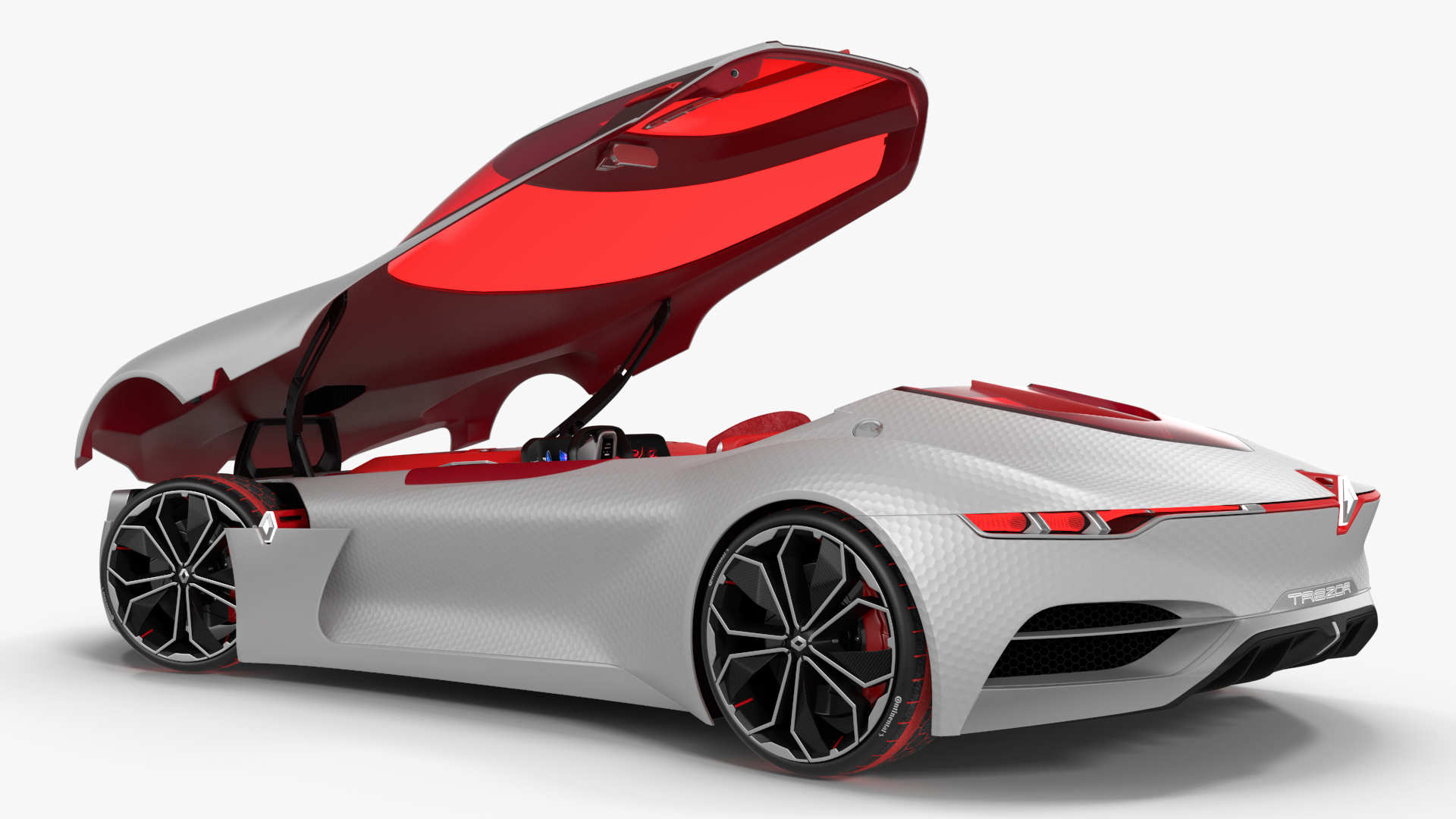 3D 2016 Renault Trezor Concept Rigged for Maya model