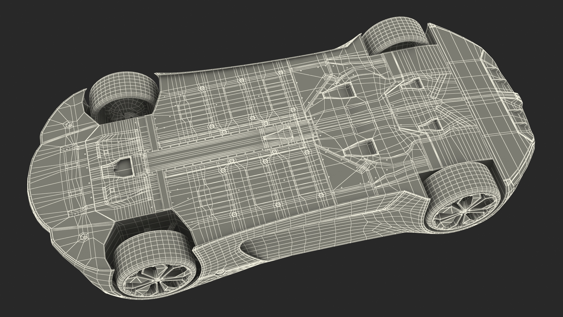 3D 2016 Renault Trezor Concept Rigged for Maya model
