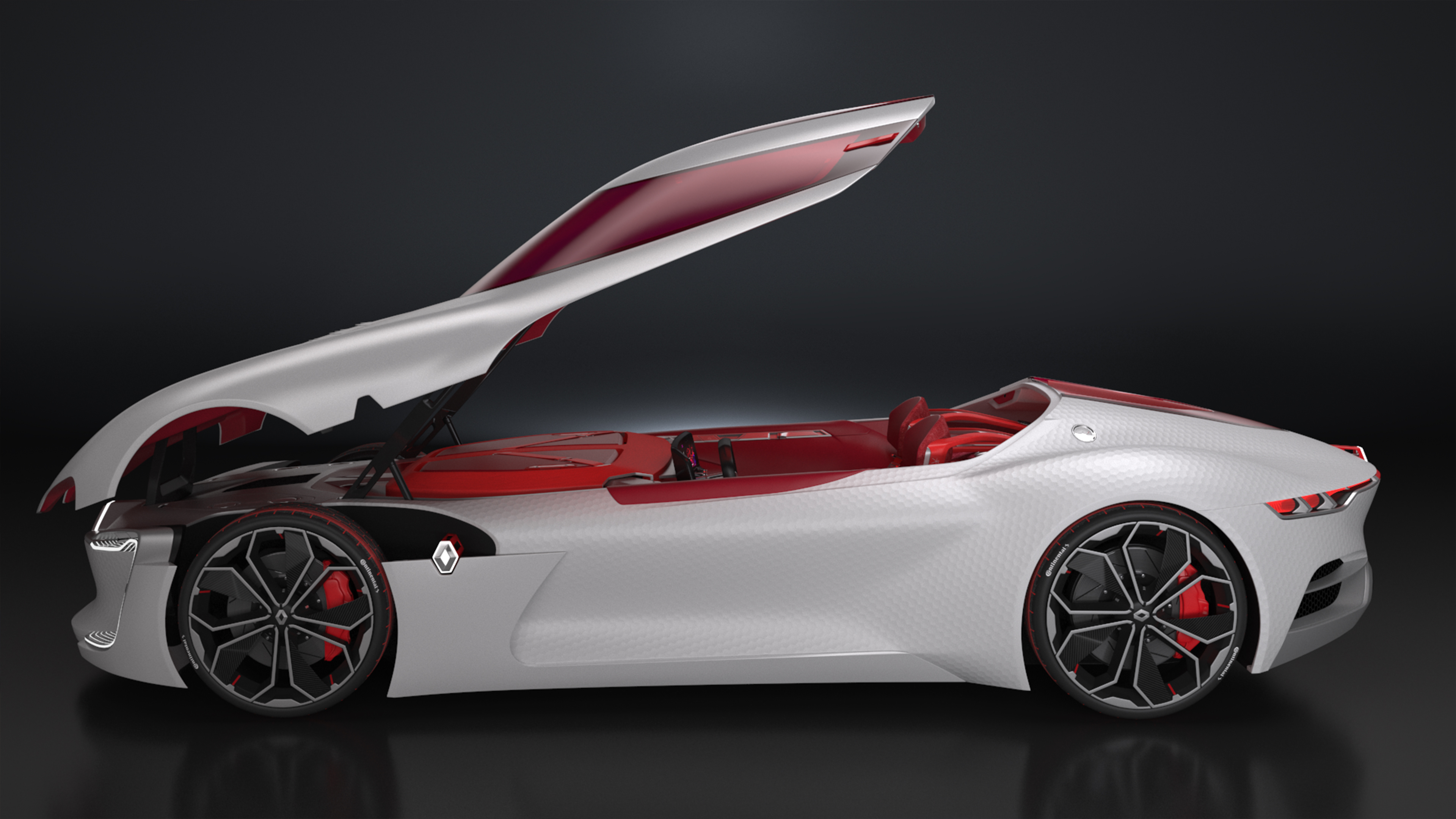 3D 2016 Renault Trezor Concept Rigged for Maya model