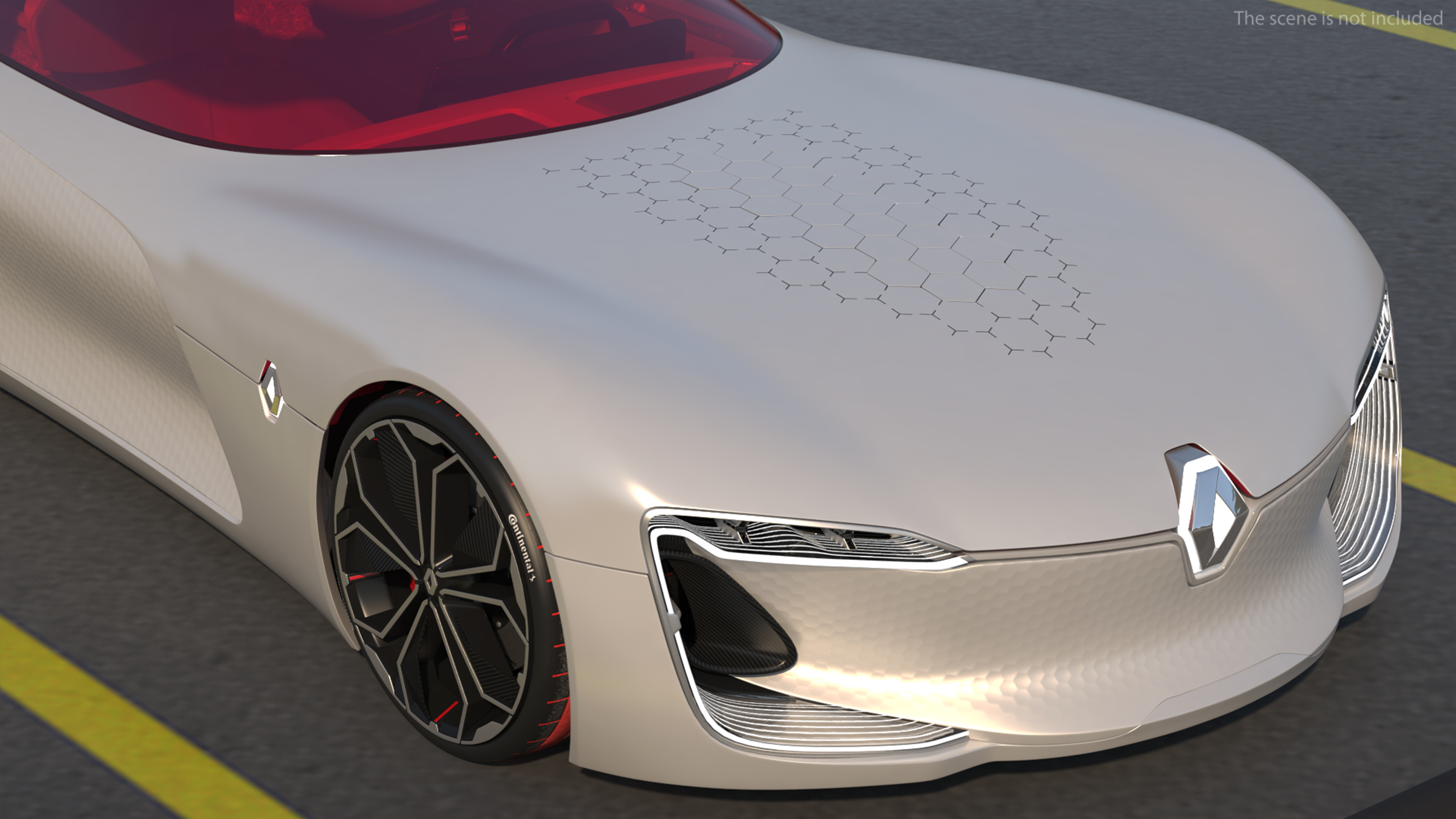 3D 2016 Renault Trezor Concept Rigged for Maya model