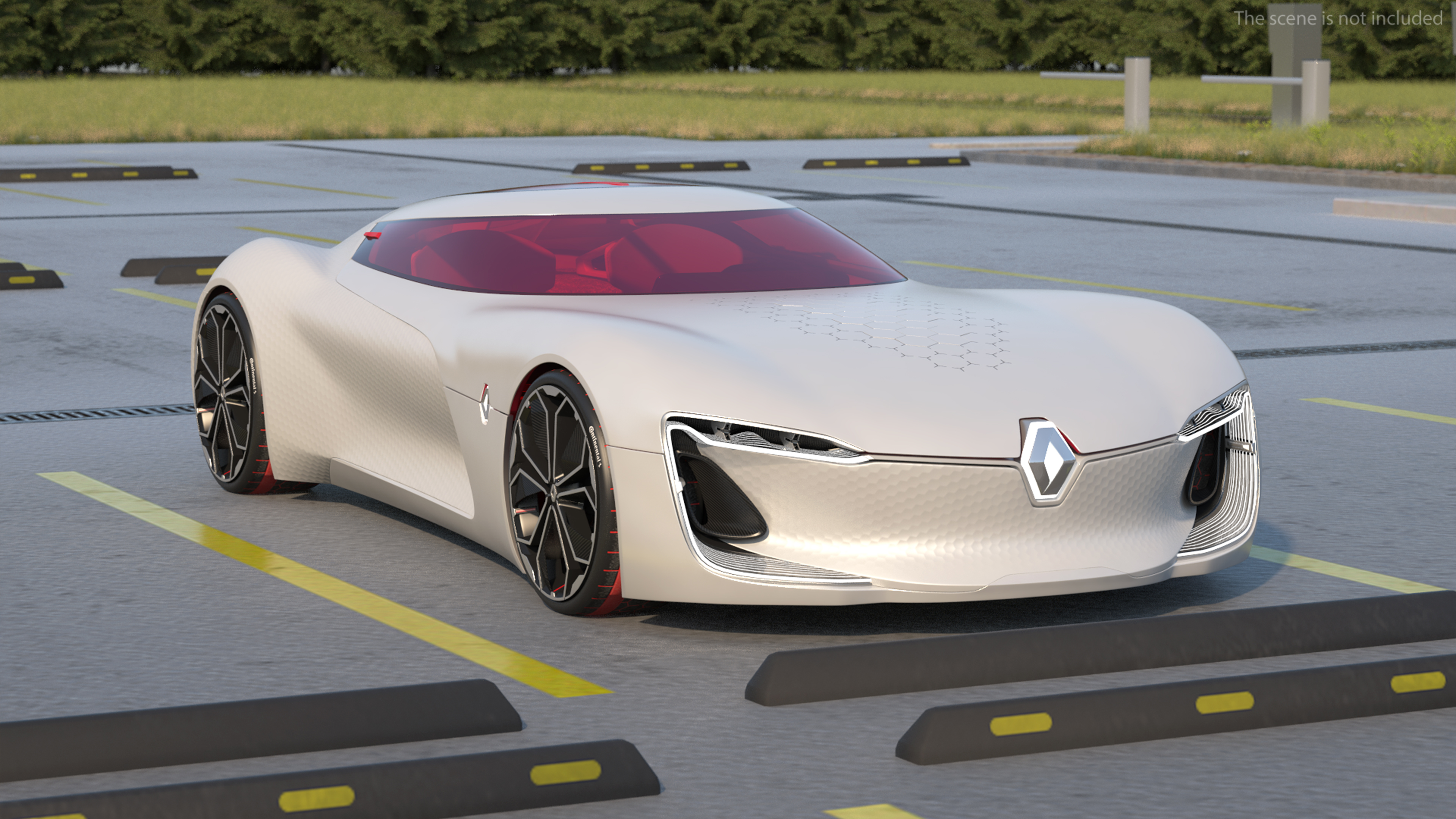 3D 2016 Renault Trezor Concept Rigged for Maya model