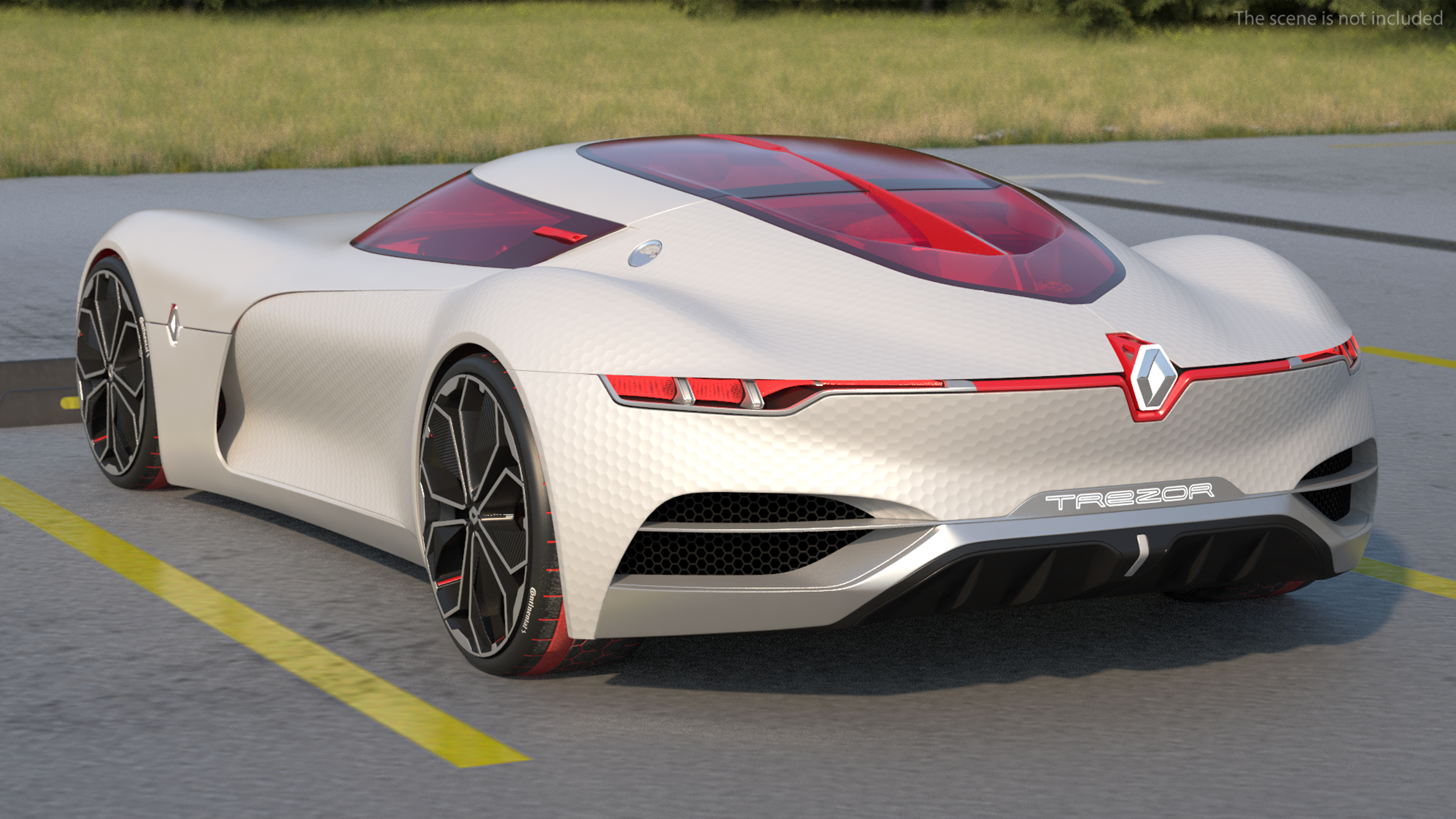 3D 2016 Renault Trezor Concept Rigged for Maya model