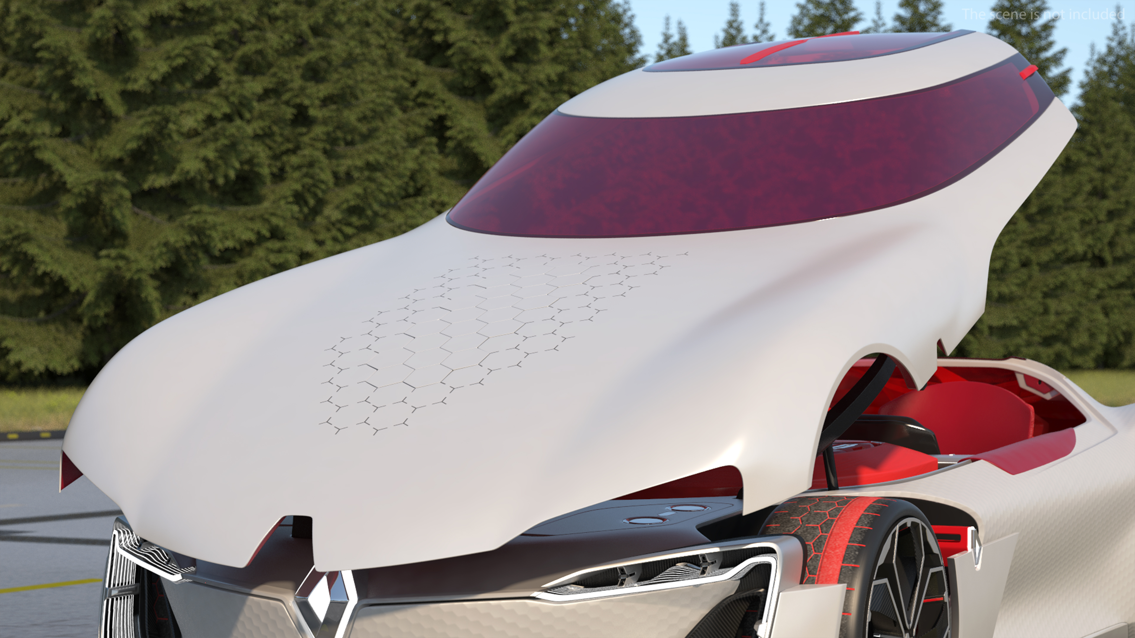3D 2016 Renault Trezor Concept Rigged for Maya model