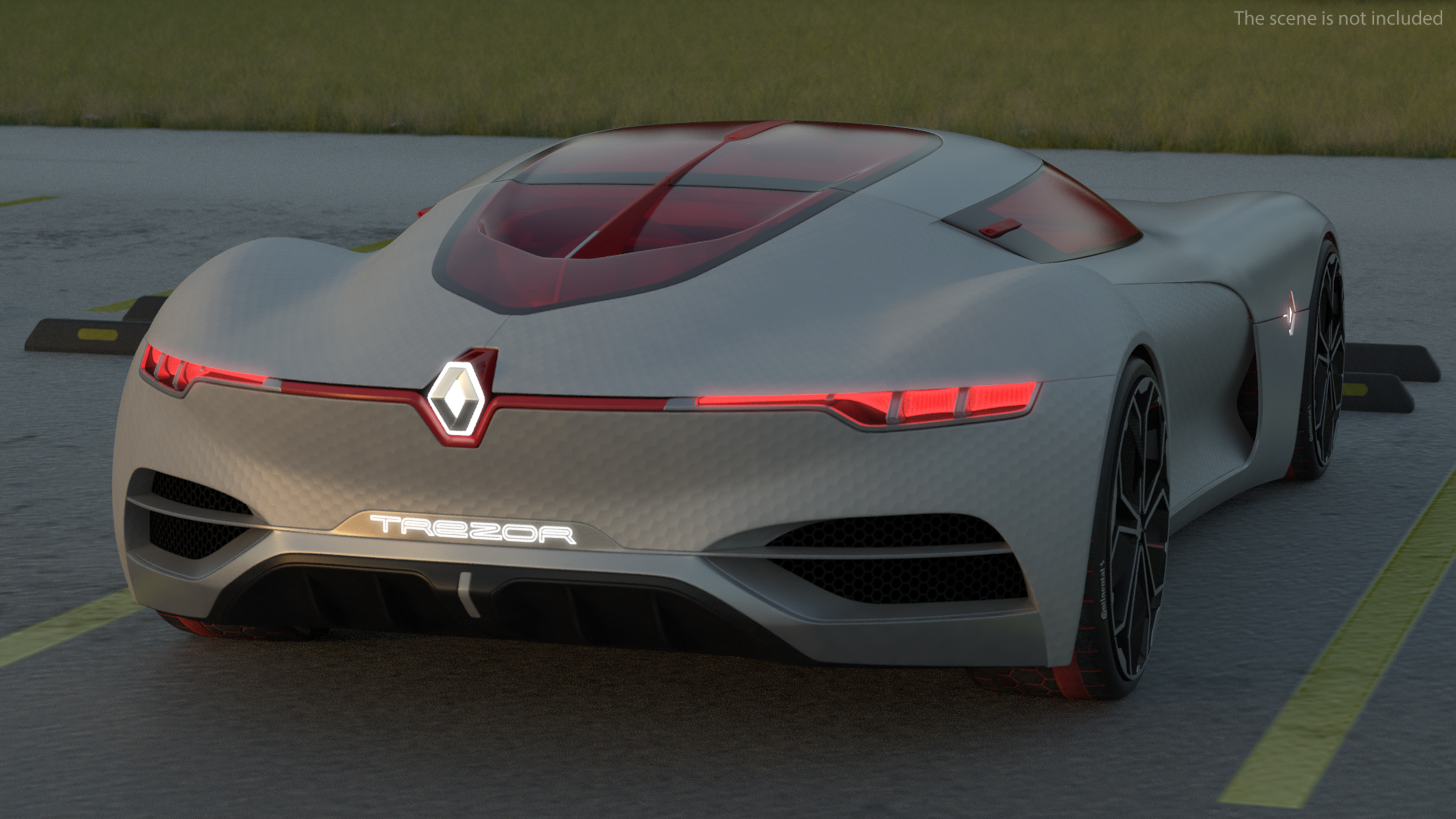 3D 2016 Renault Trezor Concept Rigged for Maya model