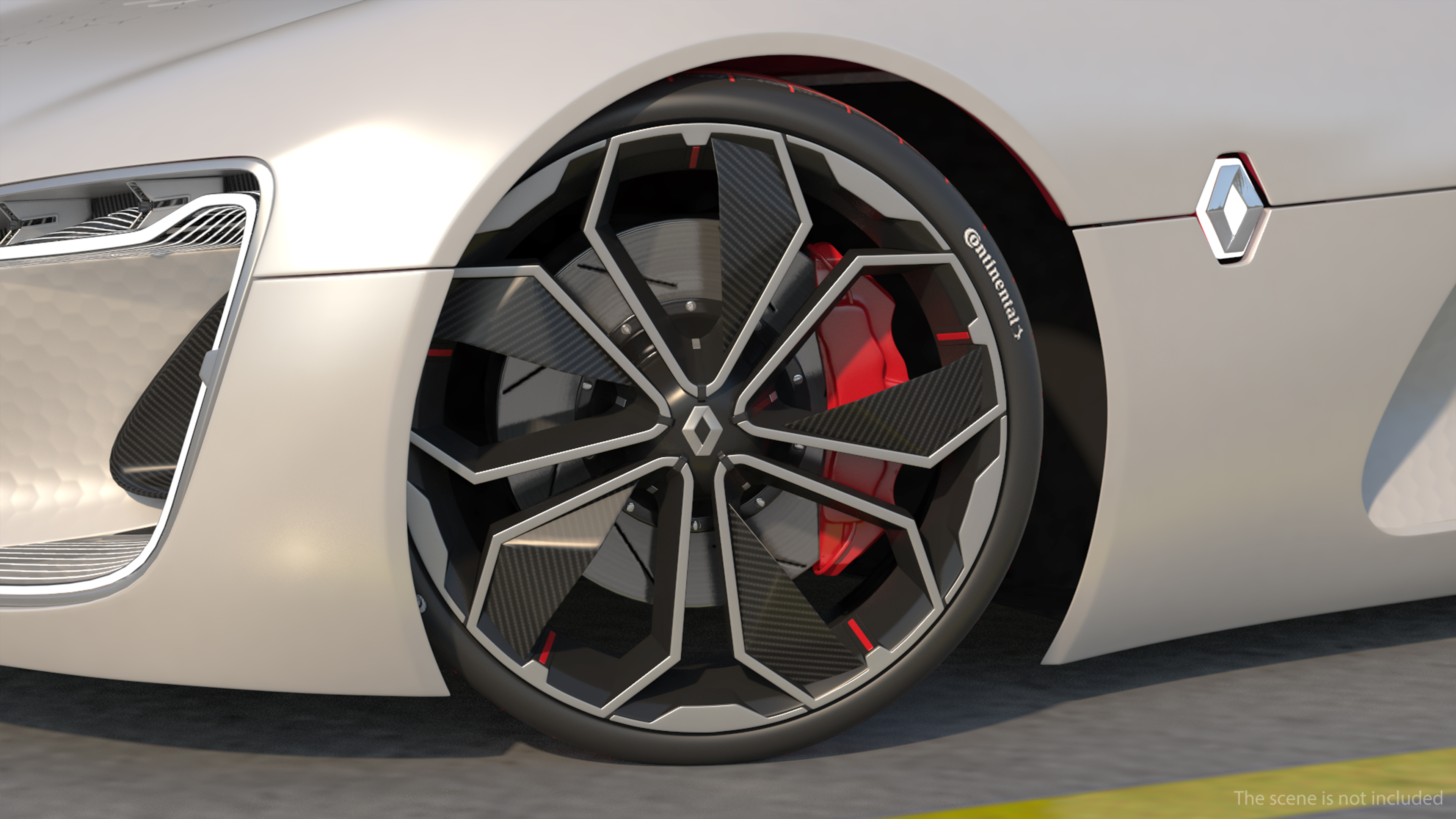 3D 2016 Renault Trezor Concept Rigged for Maya model