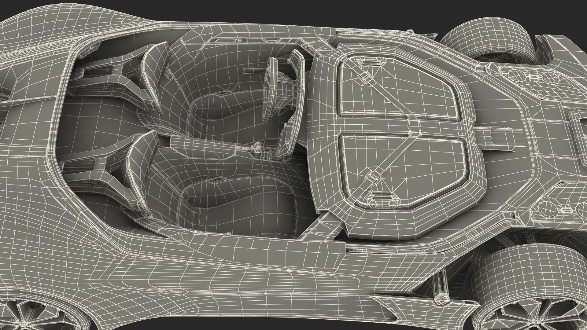 3D 2016 Renault Trezor Concept Rigged for Maya model