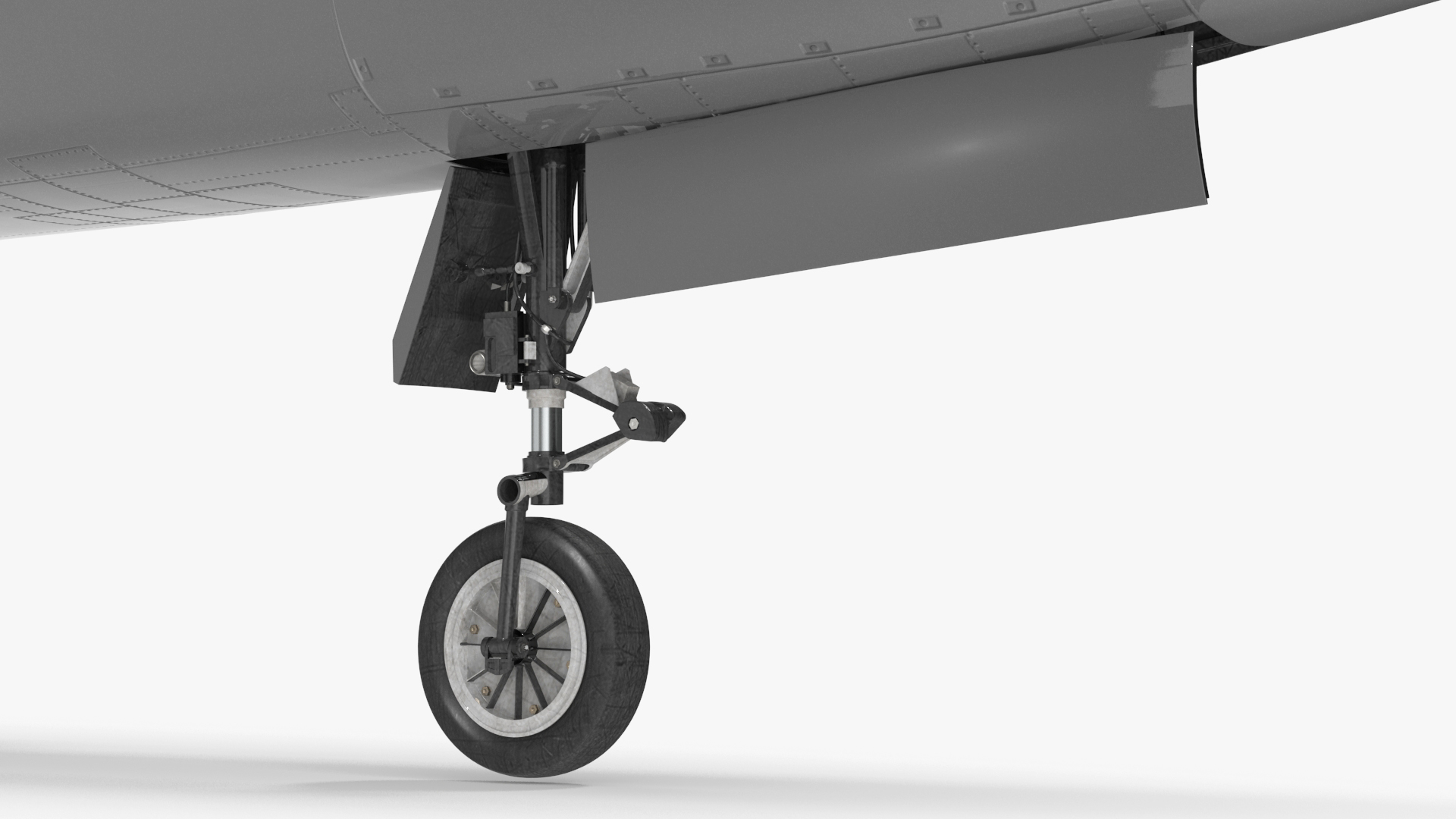 3D model Twinjet Supersonic Jet Trainer Grey