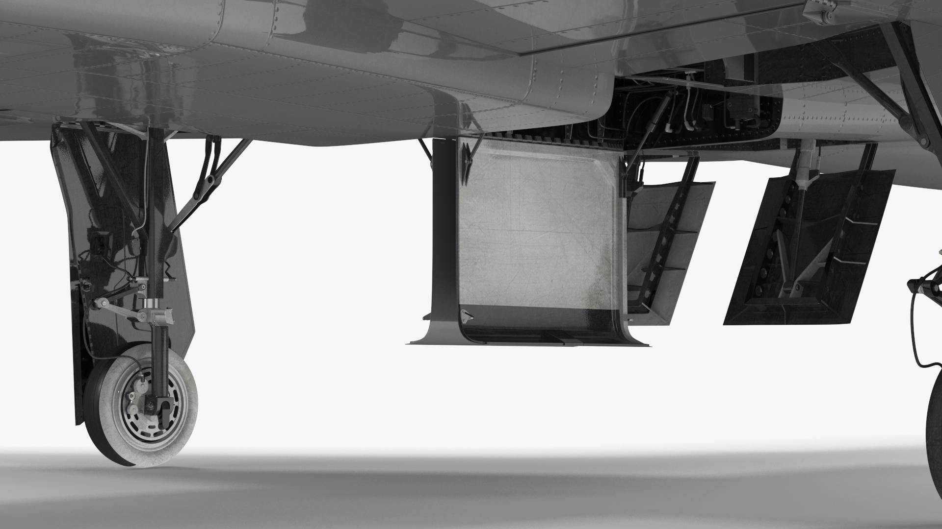 3D model Twinjet Supersonic Jet Trainer Grey