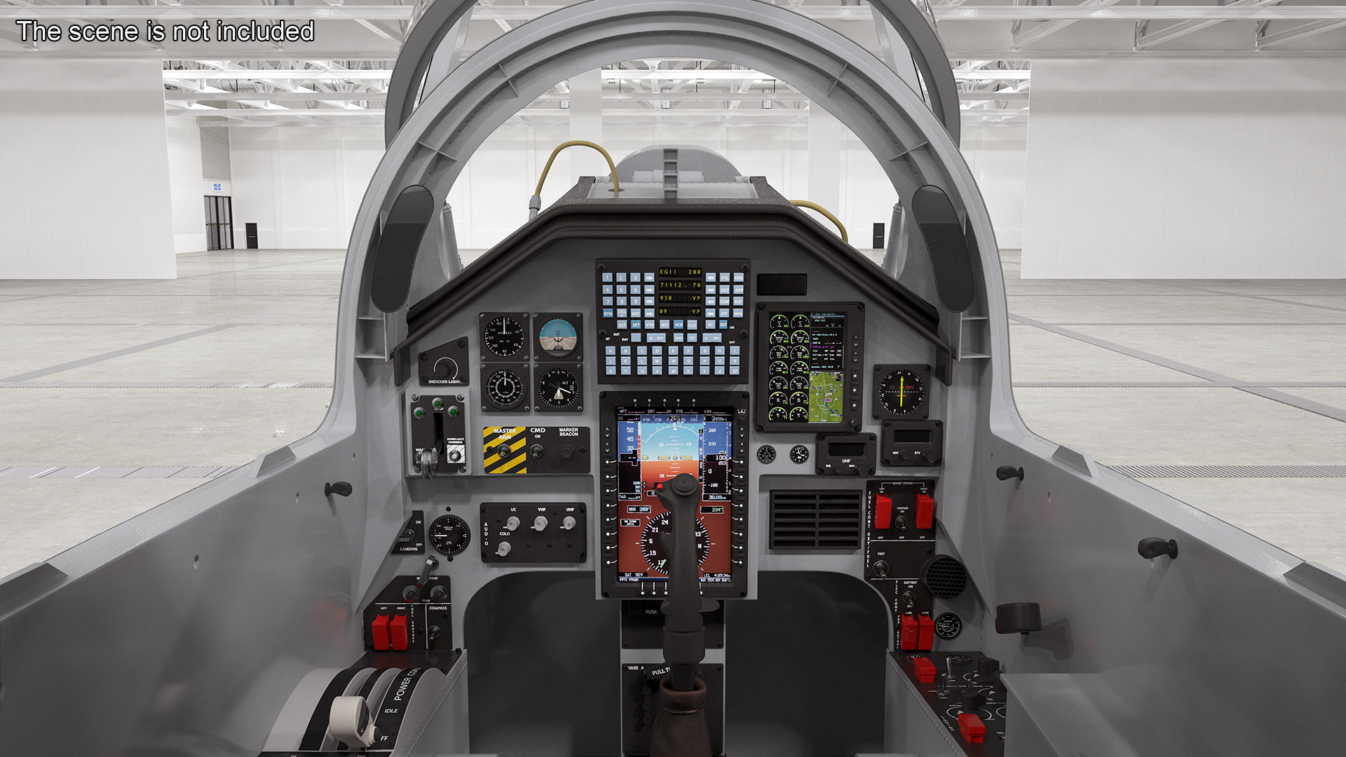 3D model Twinjet Supersonic Jet Trainer Grey
