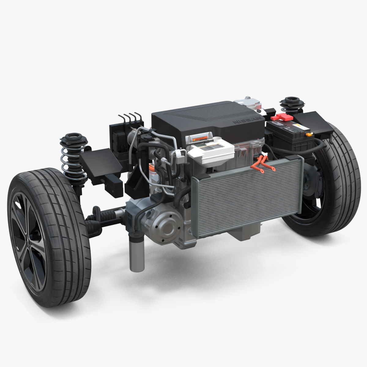 Nissan Leaf Engine and Front Suspension