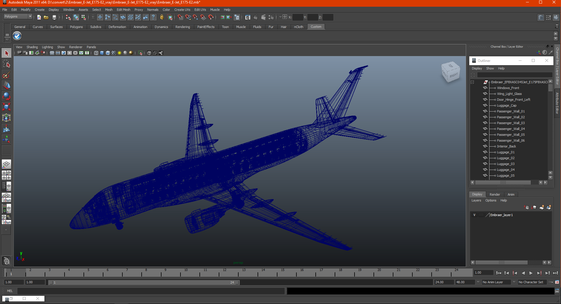 3D Embraer E-Jet E175-E2