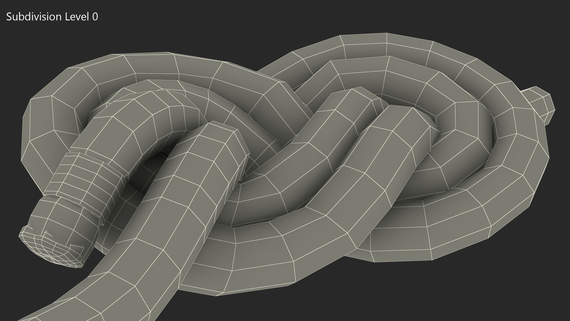 3D Figure 8 Bend Knot model