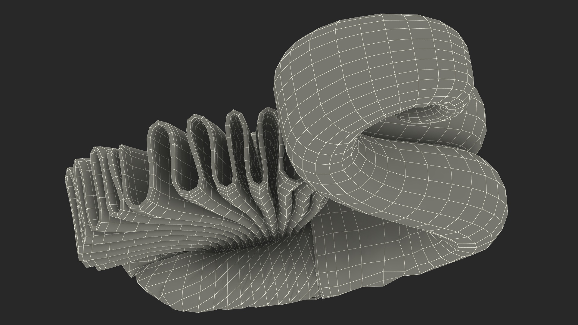 Designer Towel Swan White Fur 3D model
