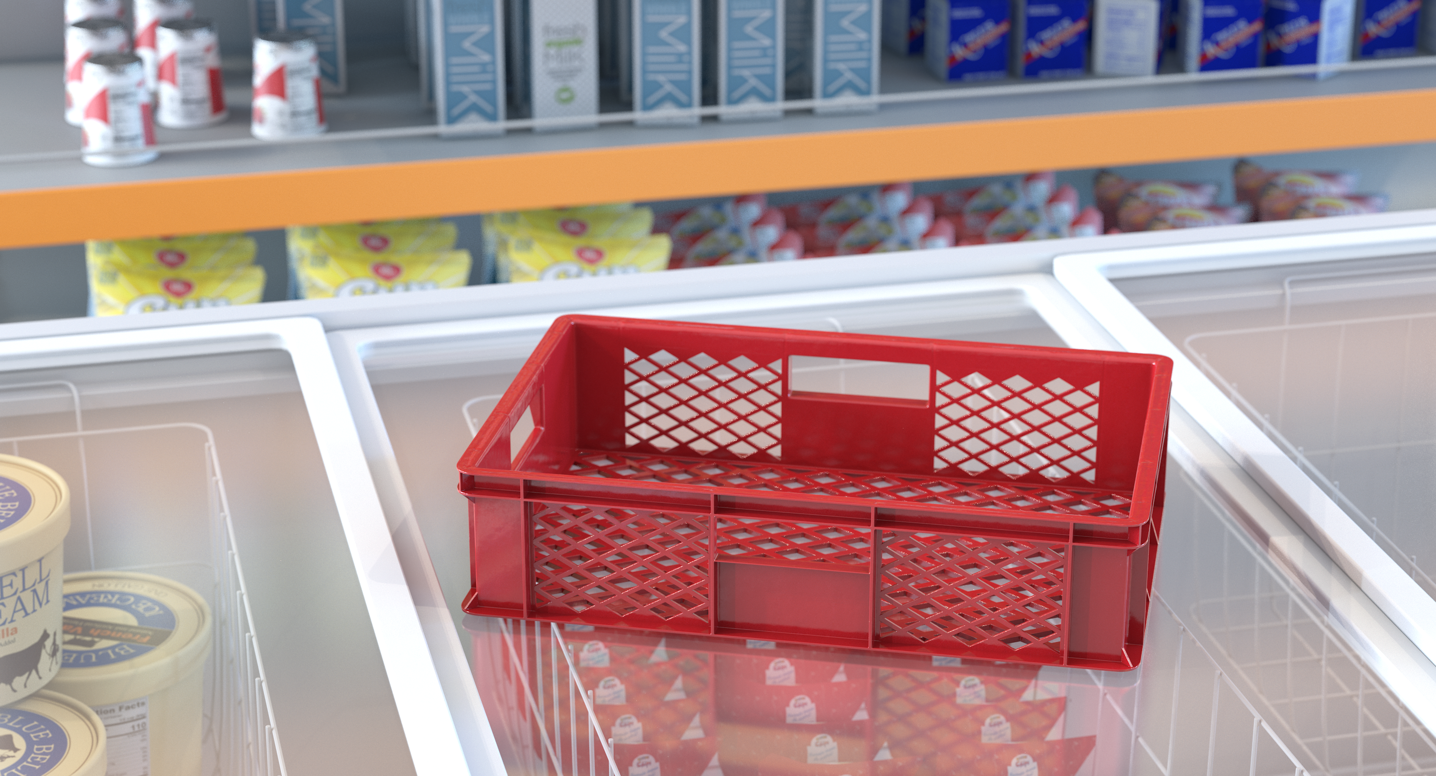 Plastic Crate 3D Model, view 10