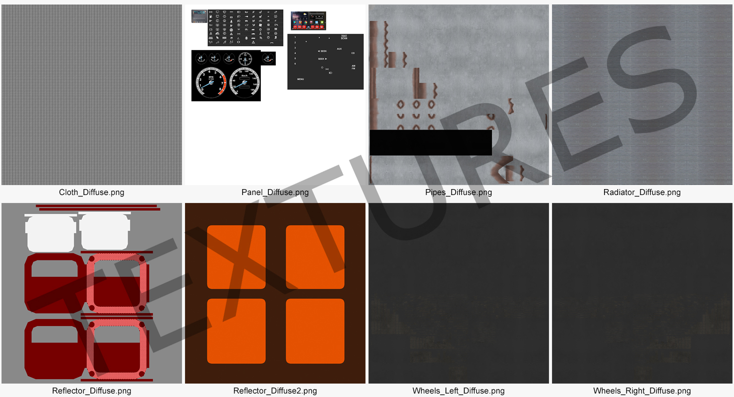 3D model Generic Pickup Simple Interior