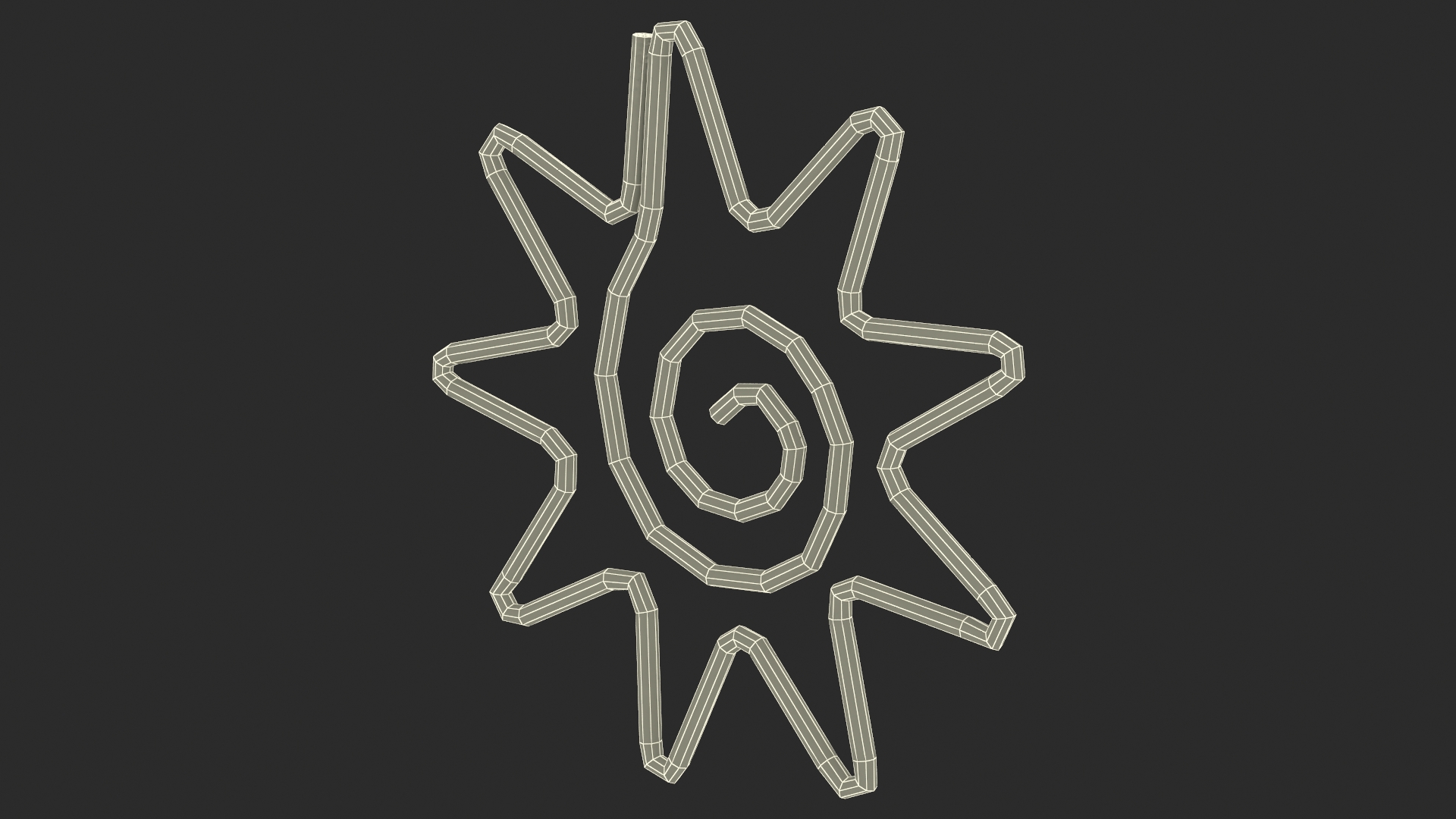 3D Sun Shaped Paper Clip