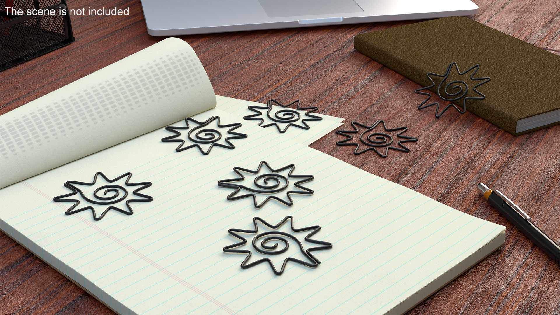 3D Sun Shaped Paper Clip