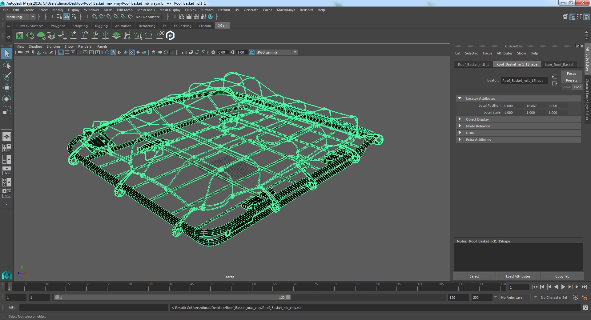 3D Roof Basket