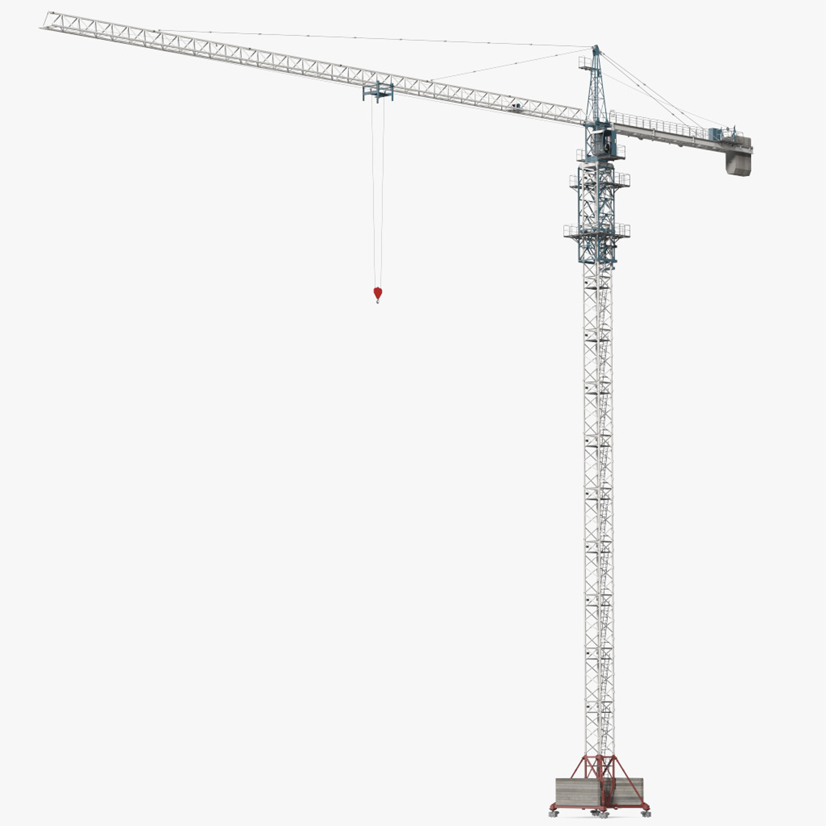 3D model Construction Tower Crane Rigged for Maya