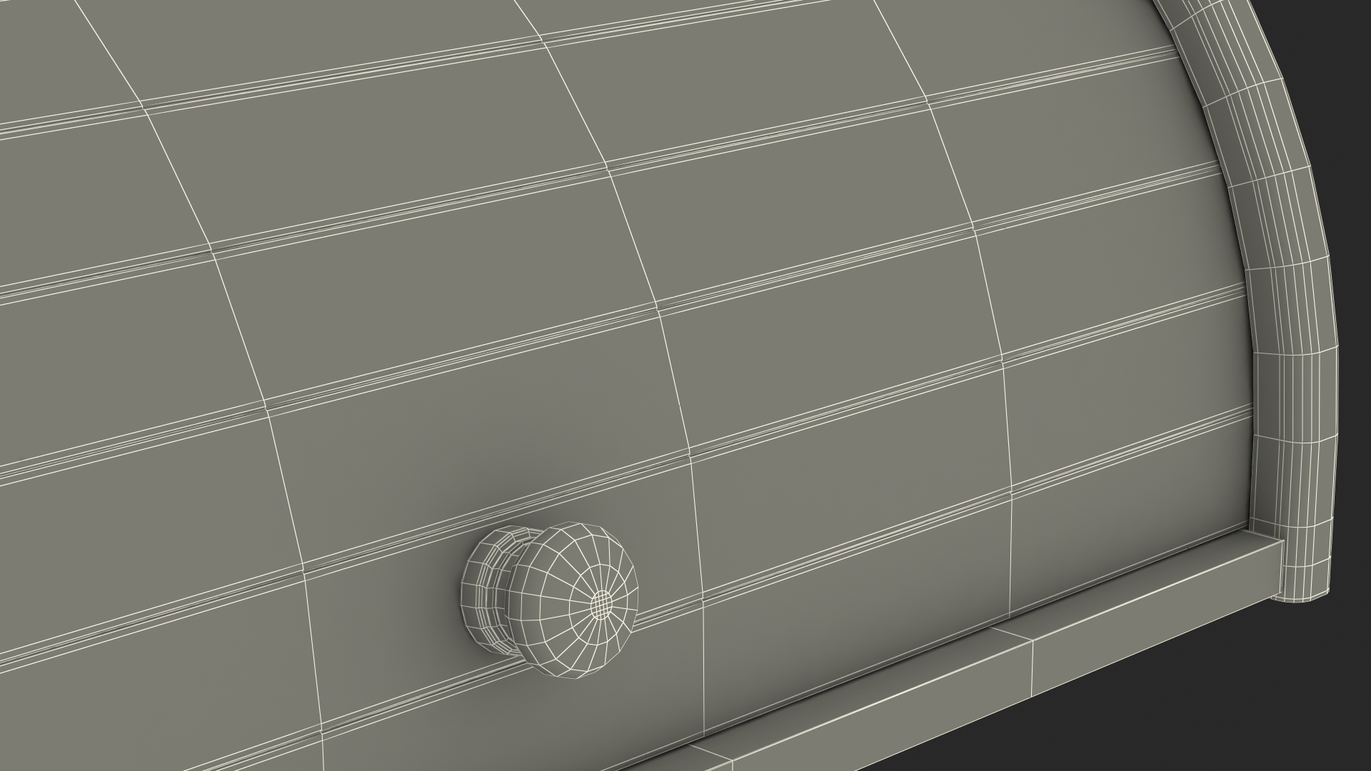 Bread Box Wood 3D model