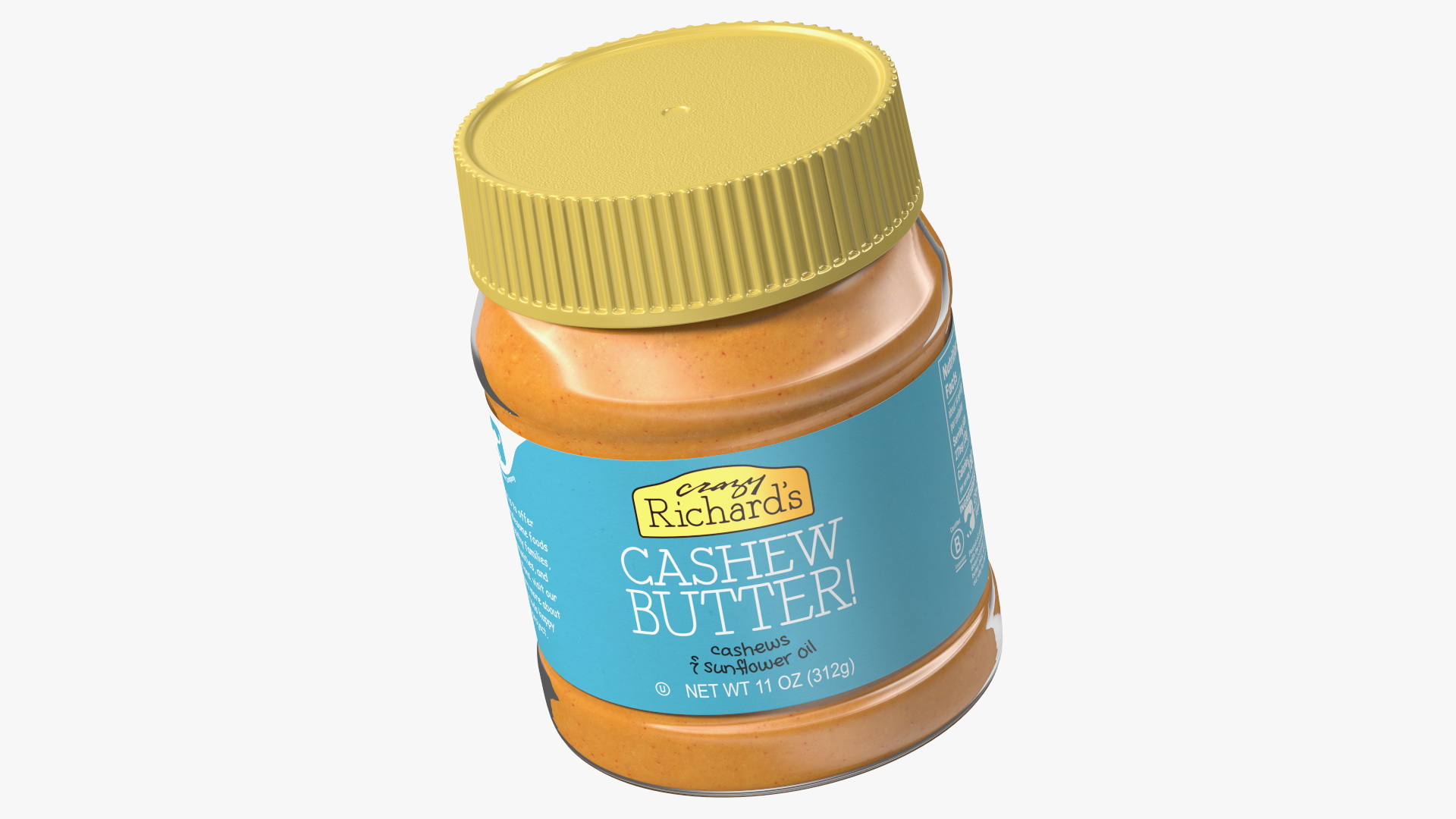 3D Crazy Richards Natural Cashew Butter