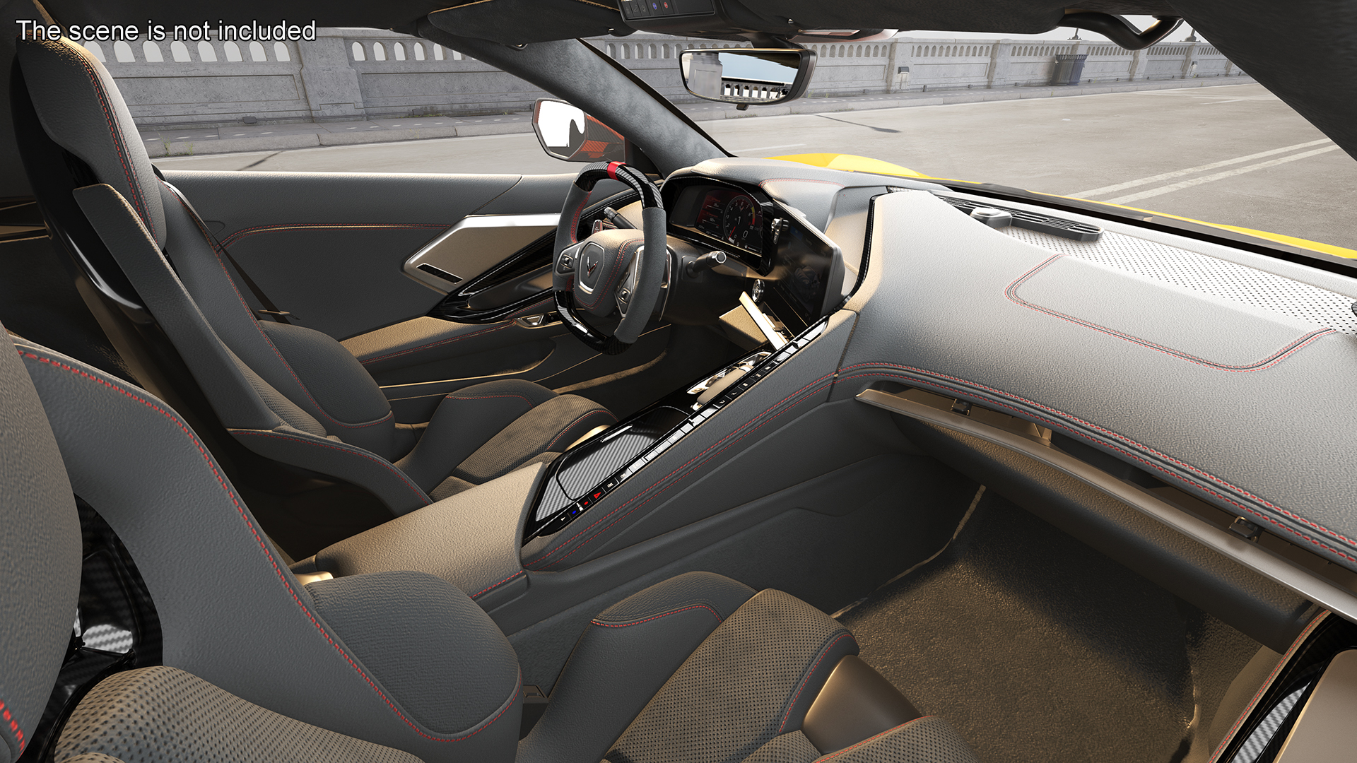 Chevrolet Corvette Z0 2023 Coupe Orange 3D model