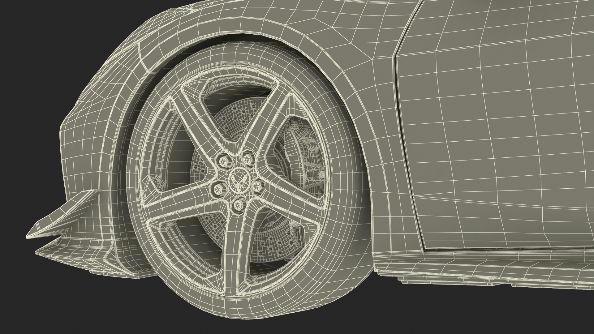 Chevrolet Corvette Z0 2023 Coupe Orange 3D model