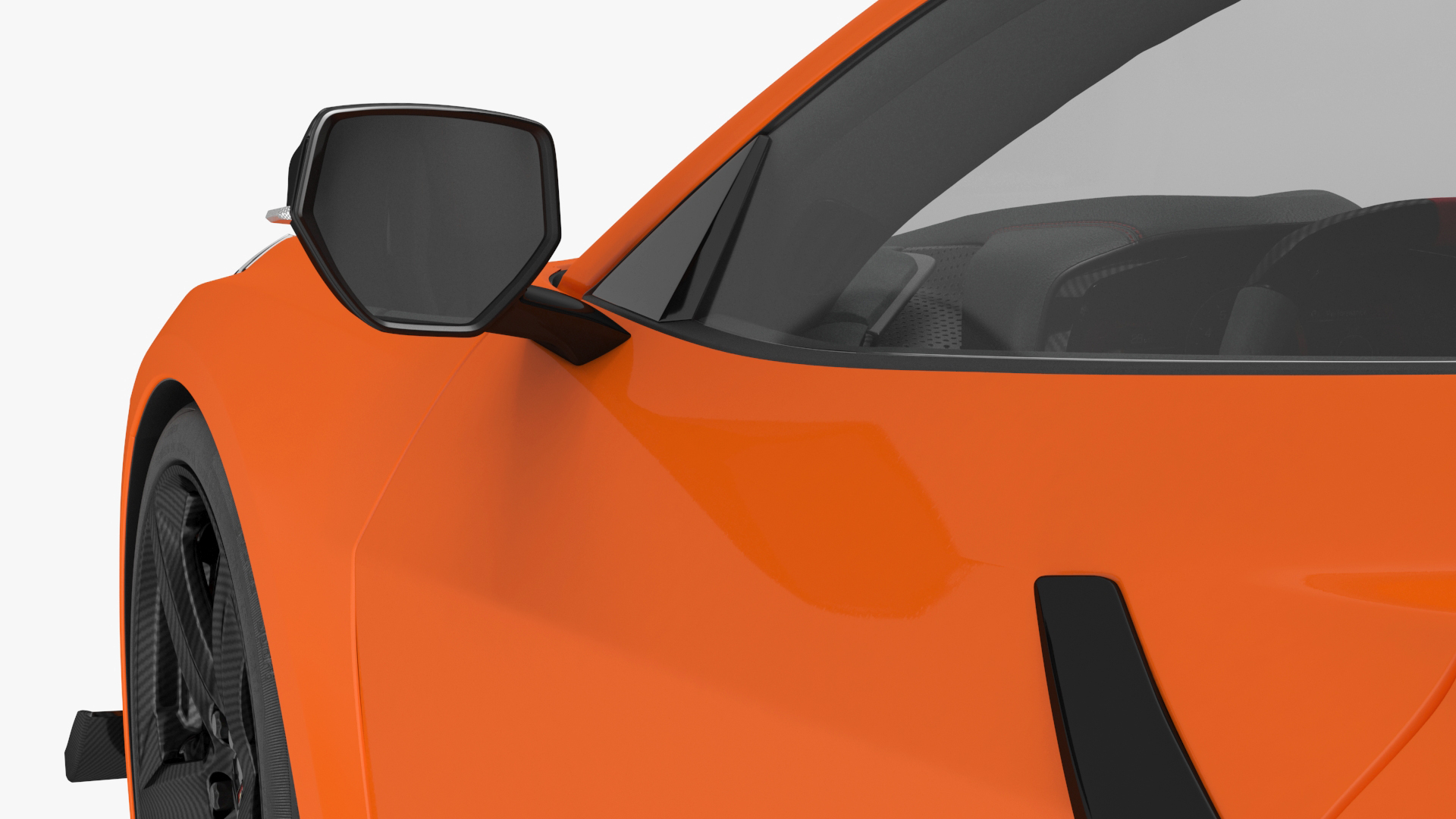 Chevrolet Corvette Z0 2023 Coupe Orange 3D model