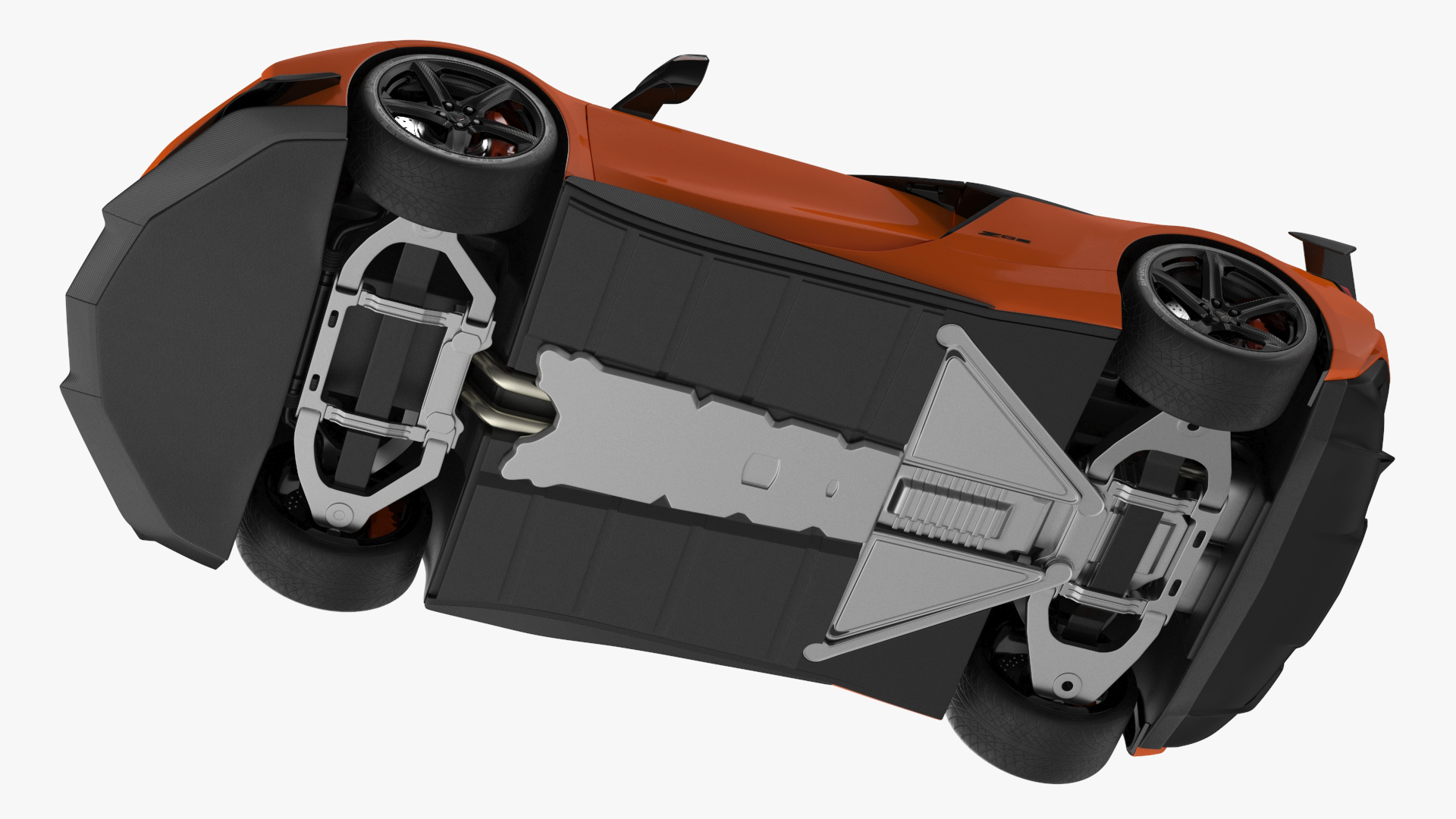 Chevrolet Corvette Z0 2023 Coupe Orange 3D model