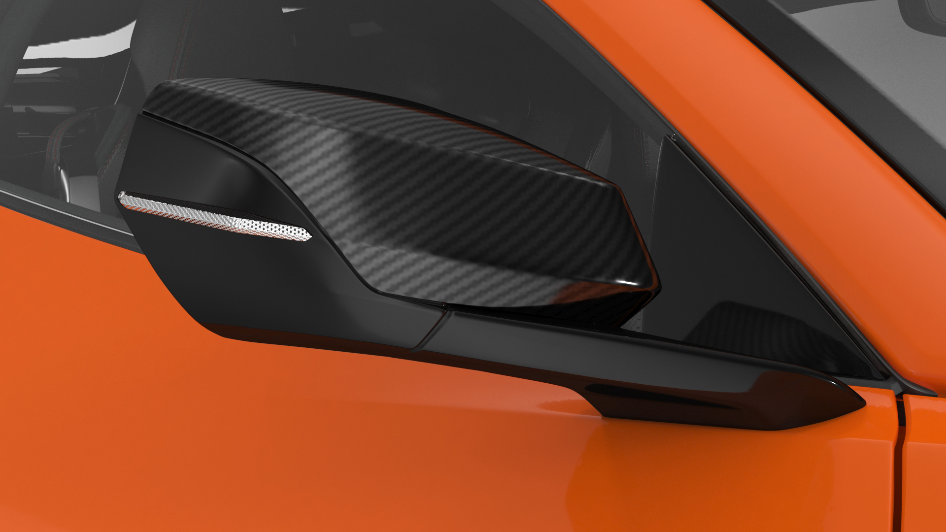 Chevrolet Corvette Z0 2023 Coupe Orange 3D model