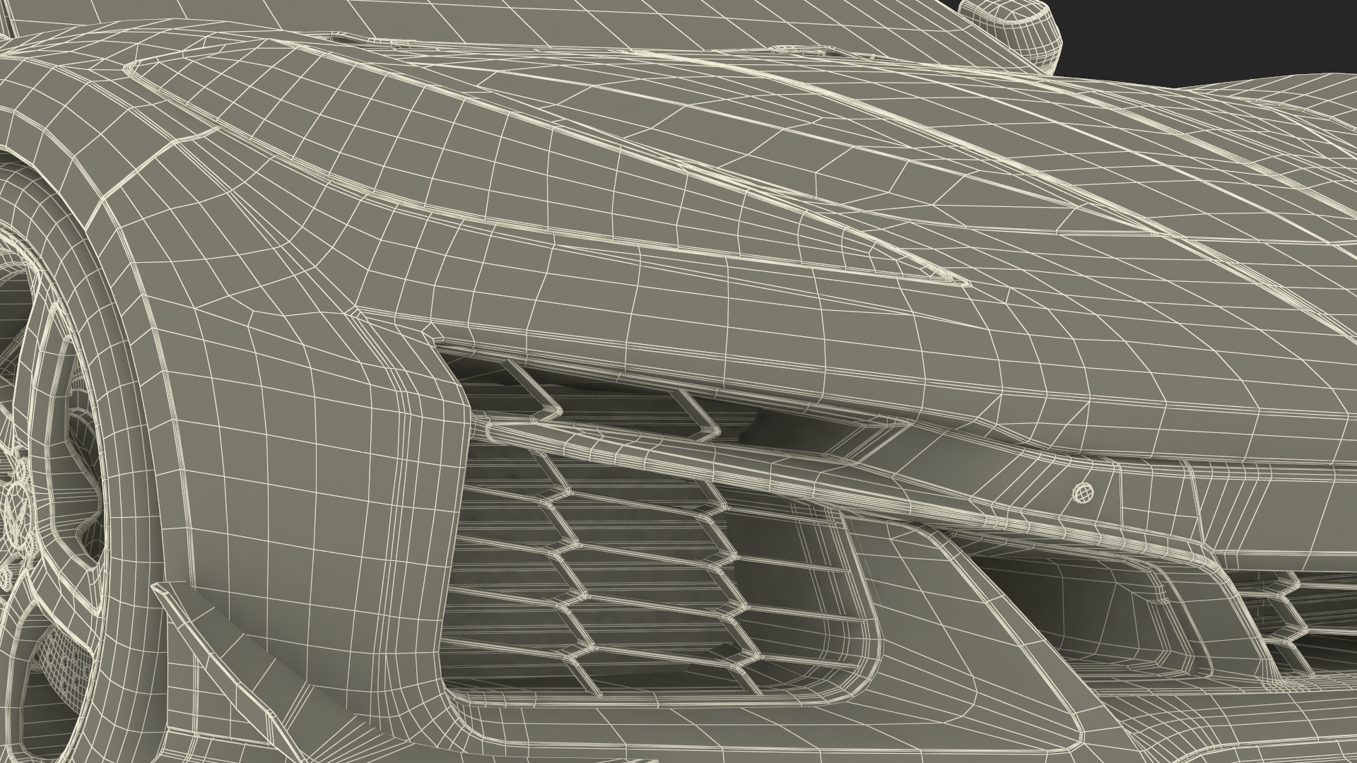 Chevrolet Corvette Z0 2023 Coupe Orange 3D model