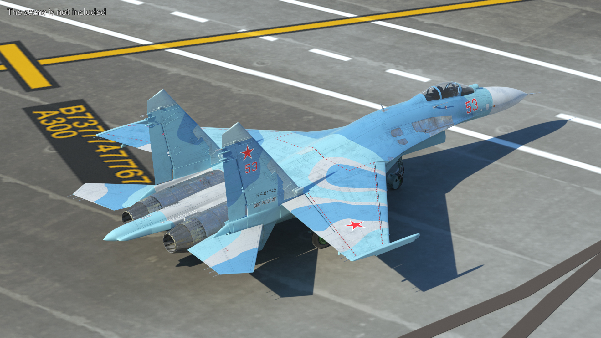 3D model Sukhoi Su-27 Flanker Russian Fighter Aircraft