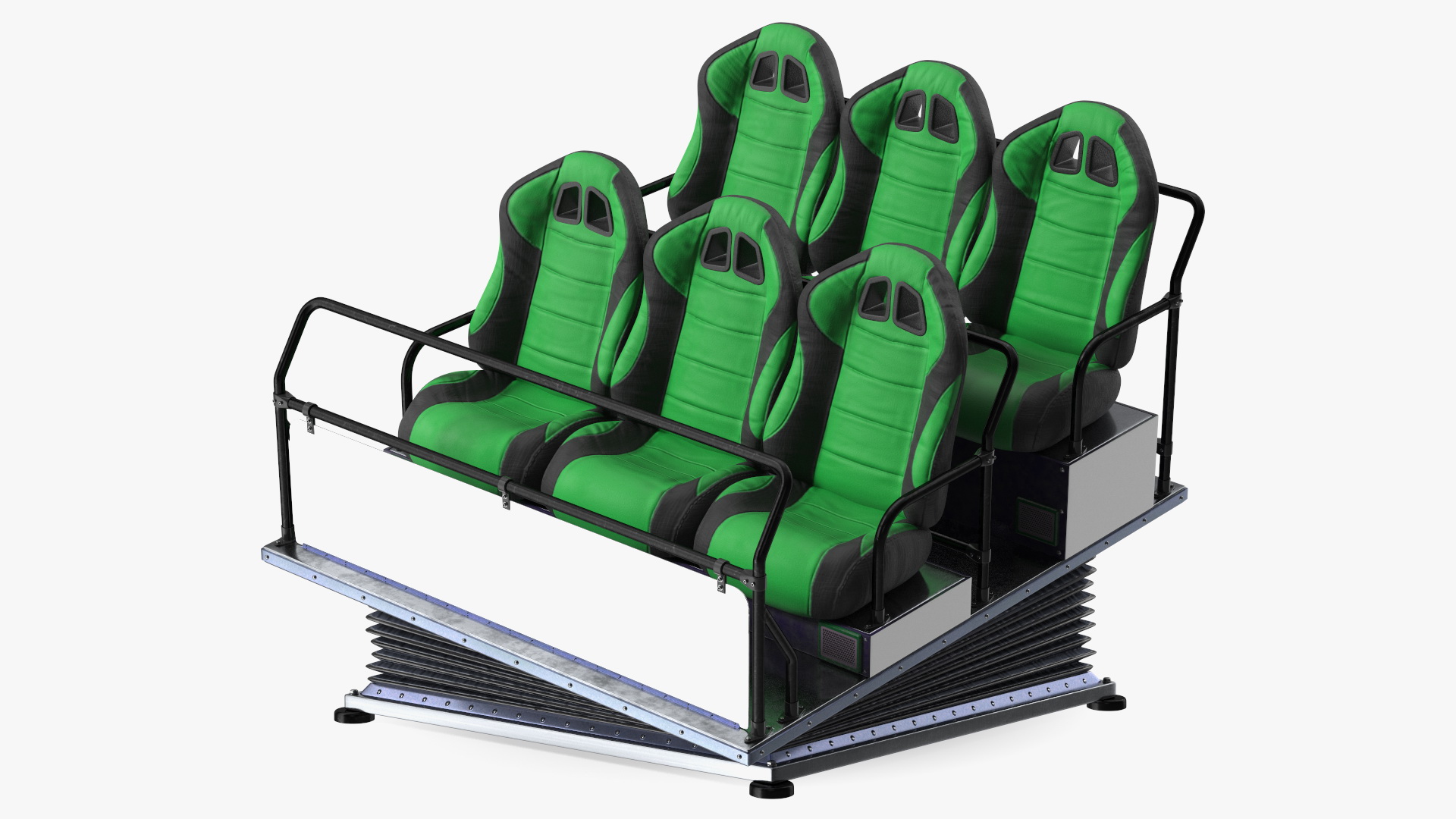 Dynamic Cinema Game Machine 7D Rigged 3D