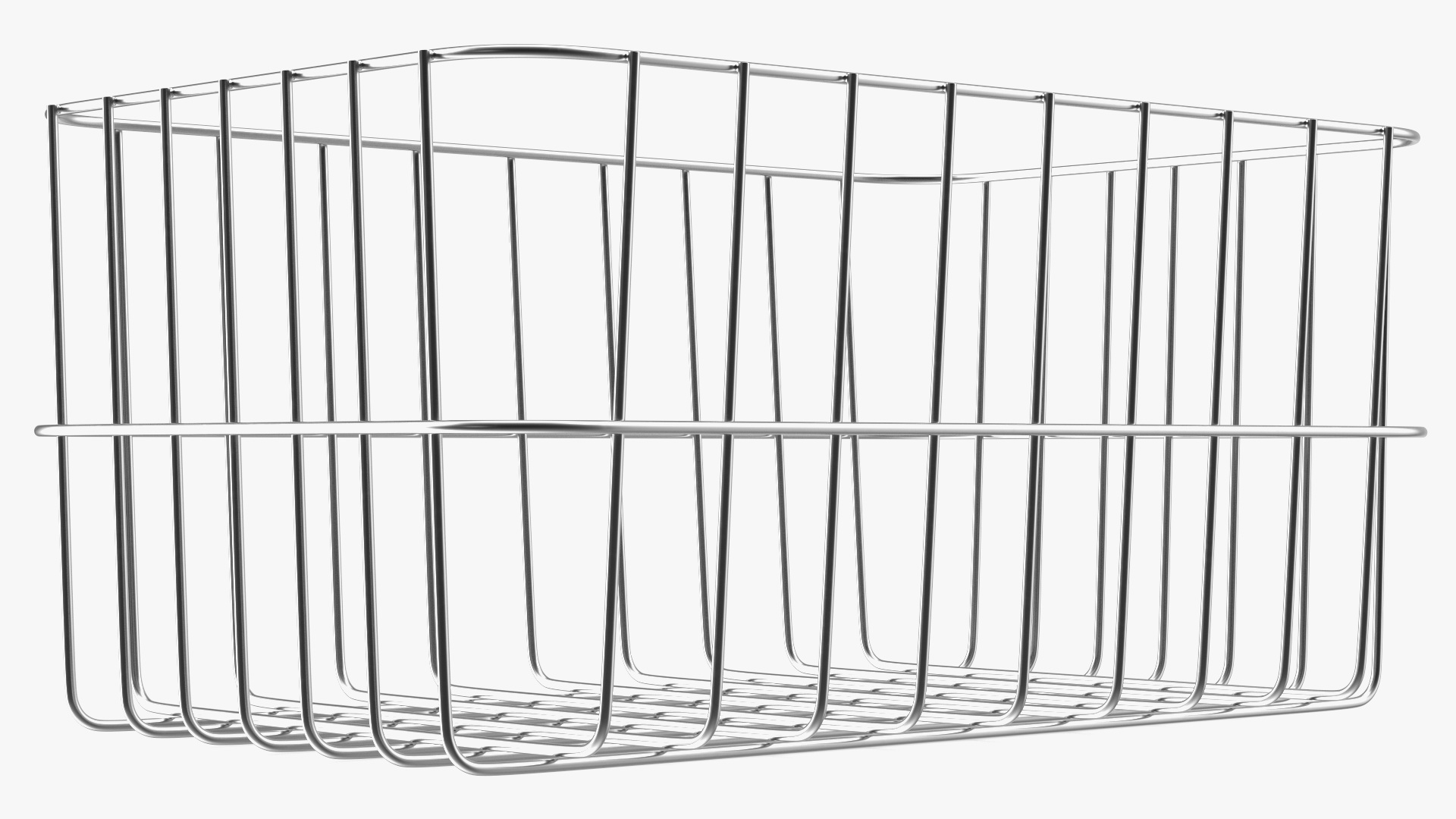 Steel Basket Chrome 3D model
