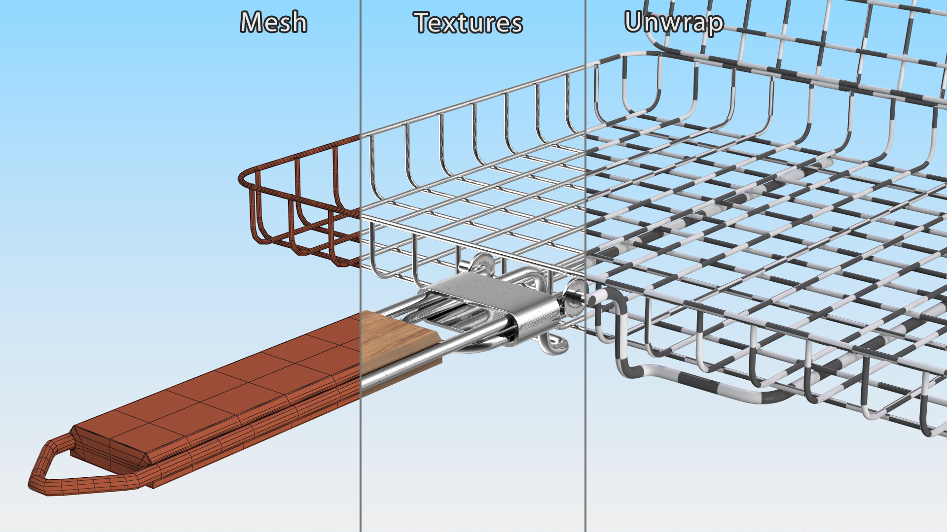 3D BBQ Handle Grill