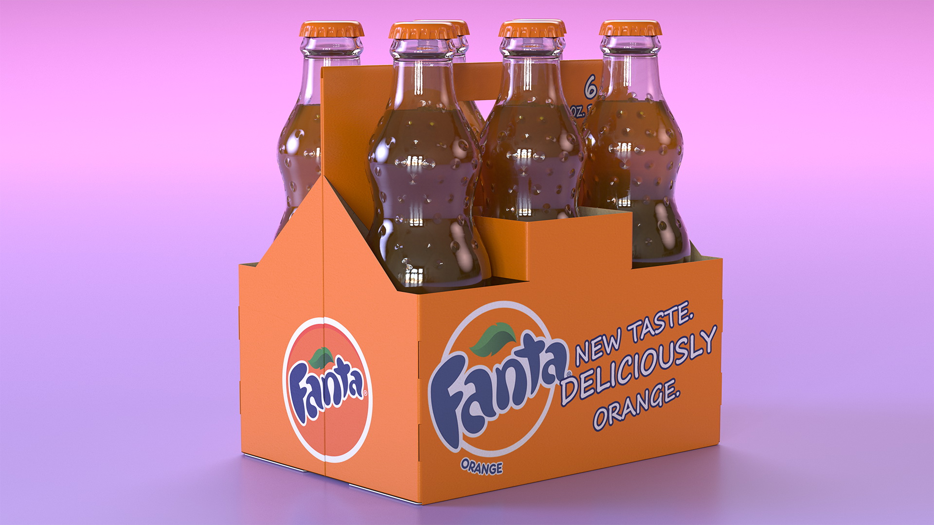 3D model Fanta Bottle Package