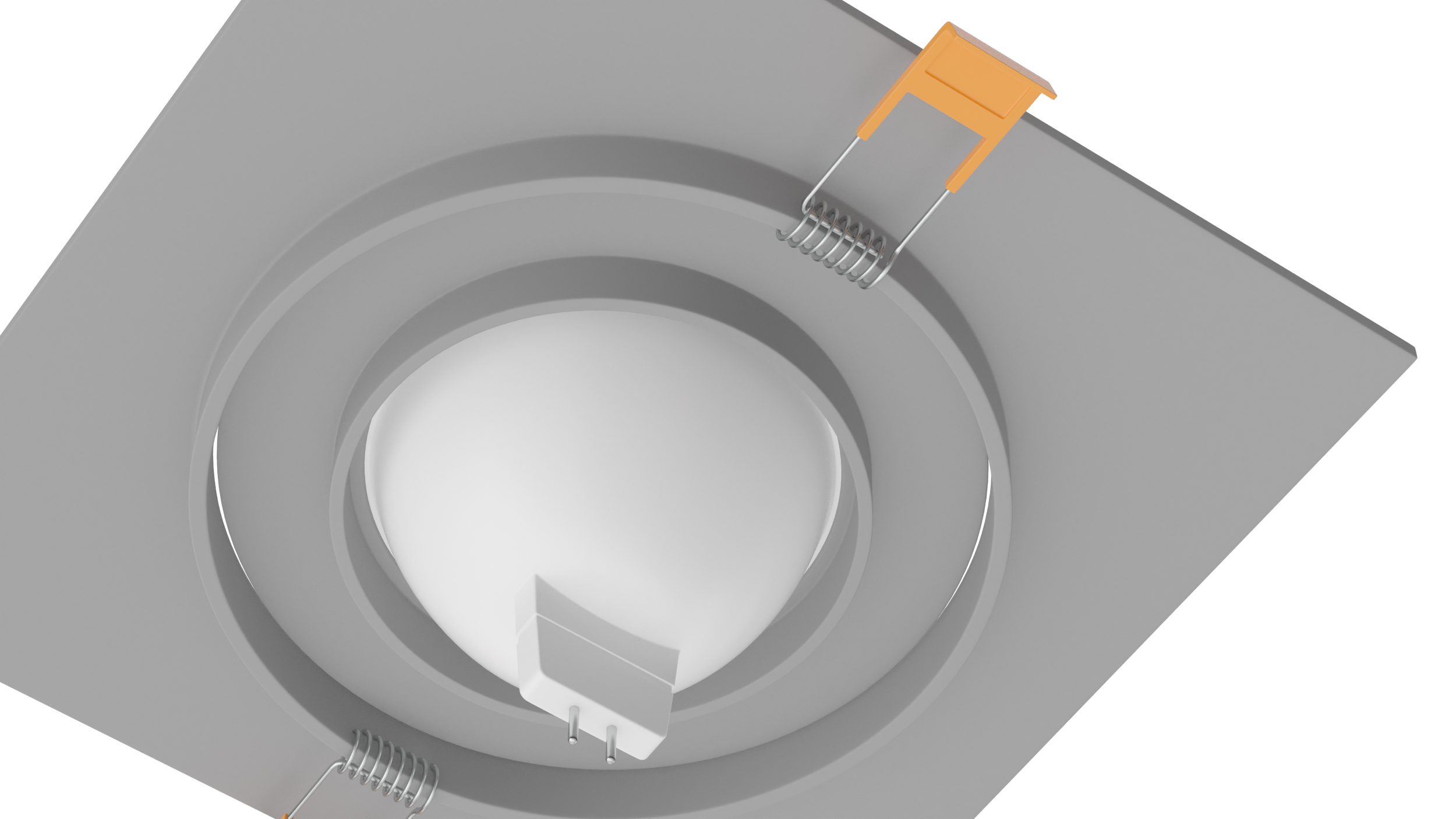 3D Modular Surface Mounted Luminaire Gray model