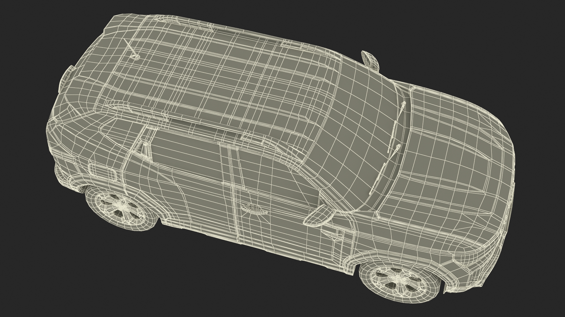 3D Dacia Duster 2024 Crossover Orange Rigged