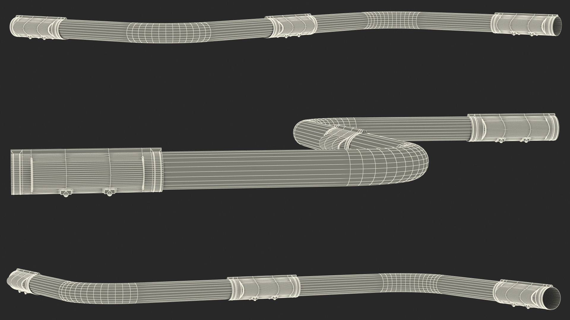 Gas Pipeline Corner Section 3D