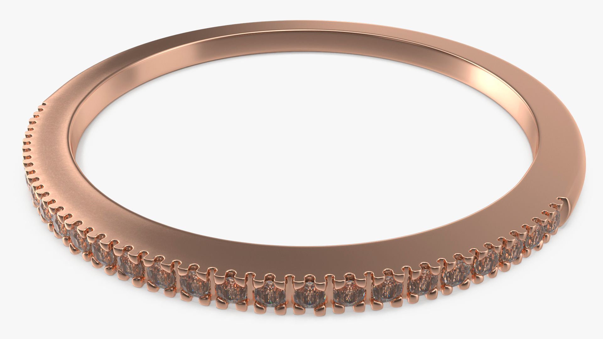 Engagement Rings Bronze Color 3D model