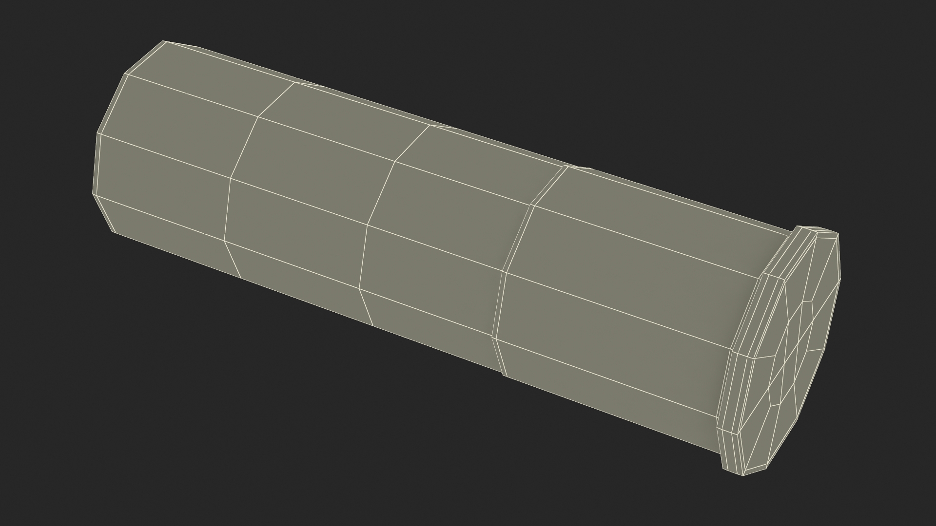 Set of Futuristic Rifle Cartridges 3D model