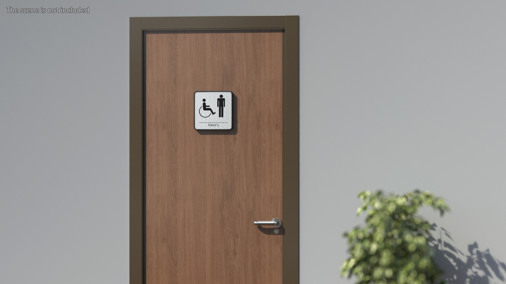 3D Male Accessible Toilet Compliance Sign model
