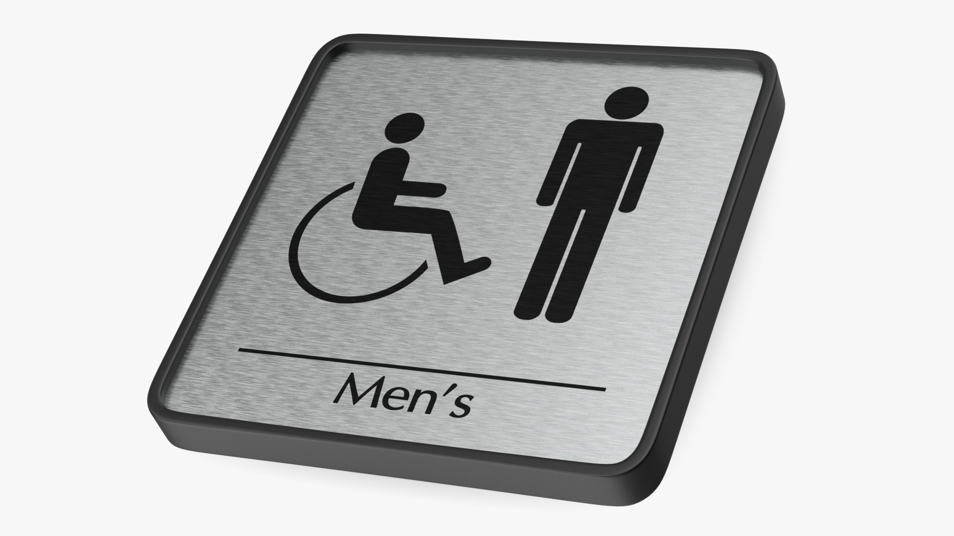 3D Male Accessible Toilet Compliance Sign model