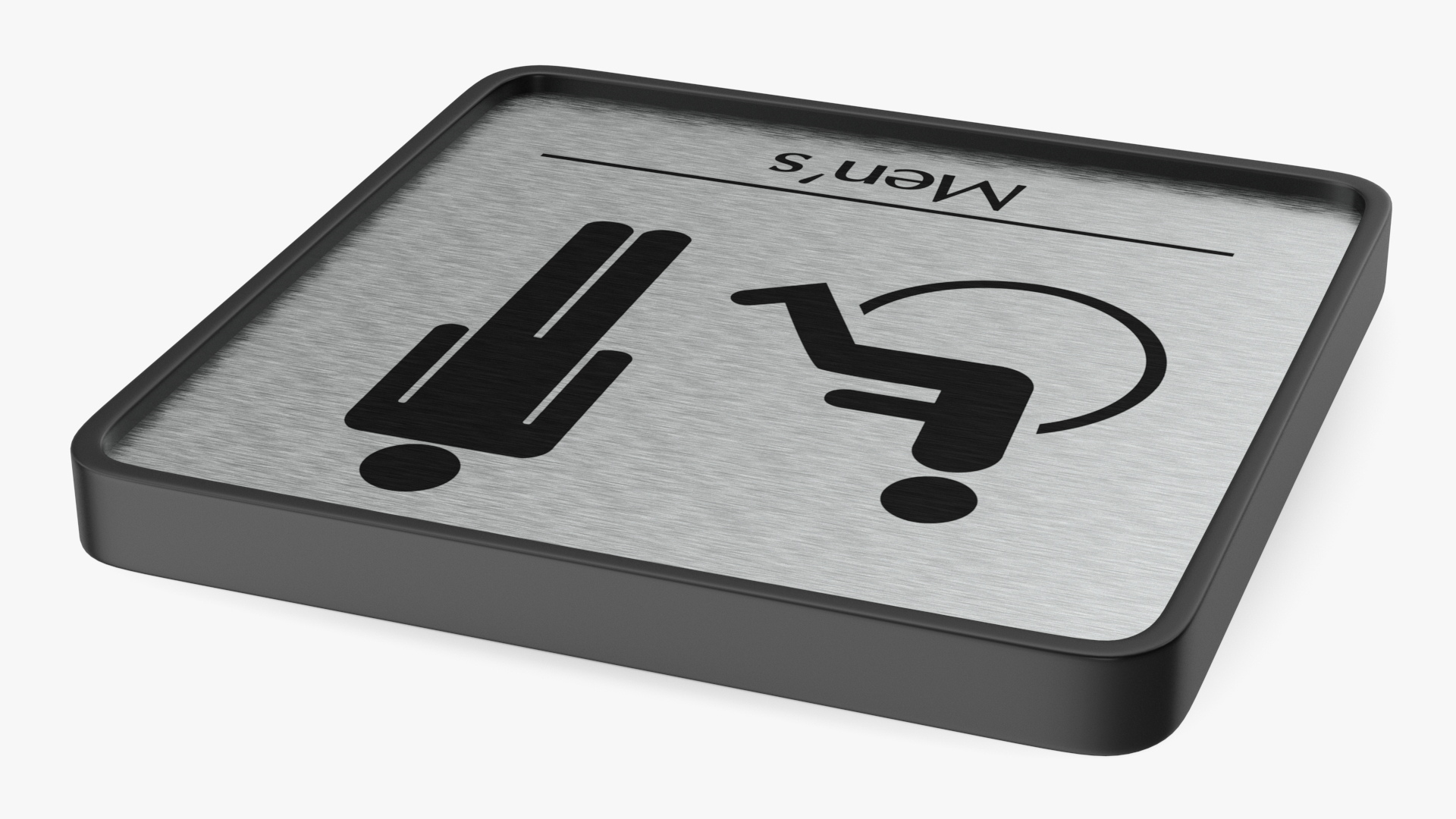 3D Male Accessible Toilet Compliance Sign model