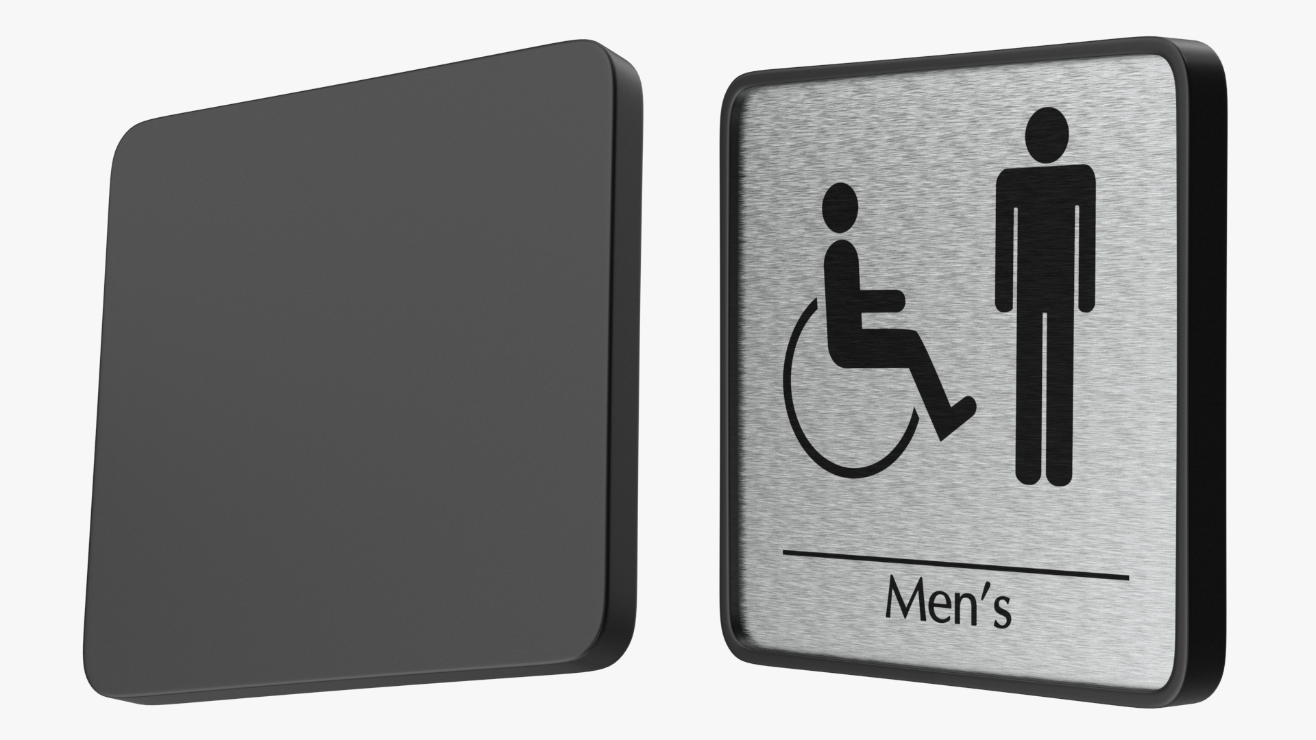3D Male Accessible Toilet Compliance Sign model