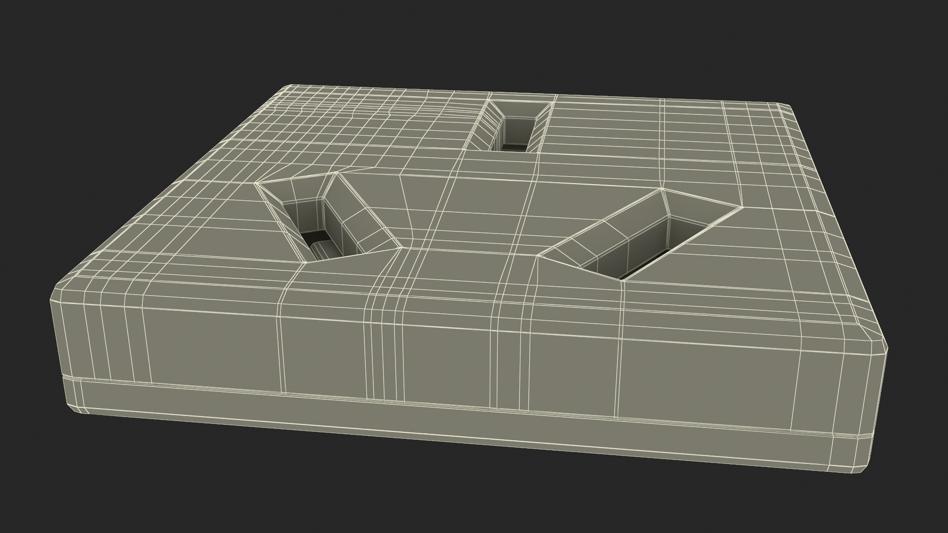 UK Wall Socket 3D model